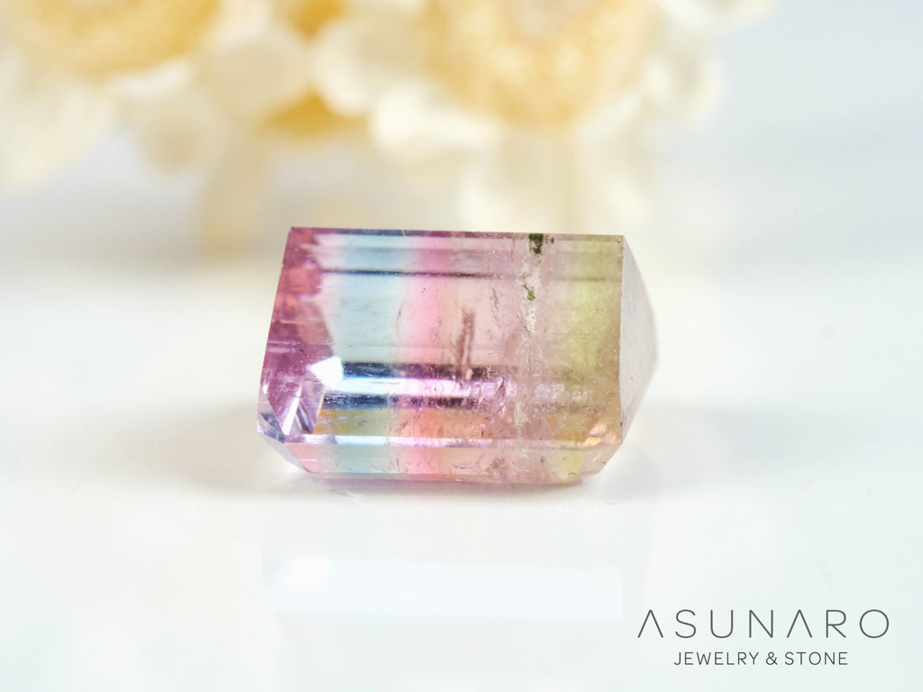 パーティーカラードトルマリン　エメラルドカット　アフガニスタン産　2.88ct【250409-2842】