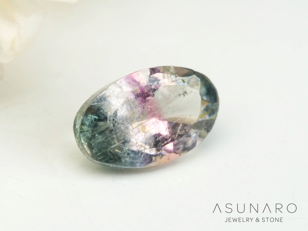 バイカラートルマリン　オーバルカット　アフガニスタン産　0.27ct【250409-2844】