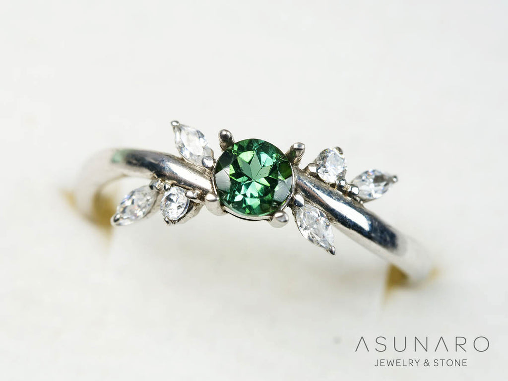 【4時間限定ゲリラ販売】テリテリ✨️カット抜群🌲フォレストグリーントルマリン ブラジル産 4mm【ltd2502133】 特別販売
