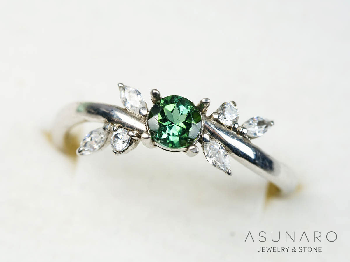 【4時間限定ゲリラ販売】テリテリ✨️カット抜群🌲フォレストグリーントルマリン ブラジル産 4mm【ltd2502133】 特別販売