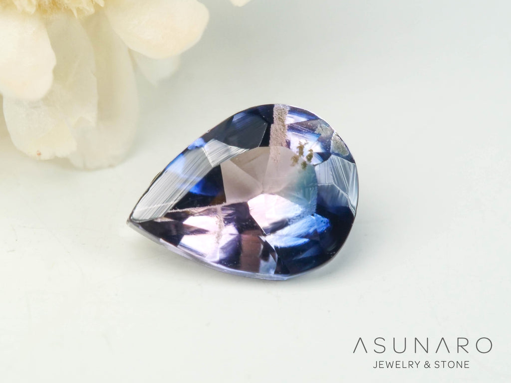 バイカラートルマリン　ペアシェイプ　アフガニスタン産　0.26ct【250409-2848】