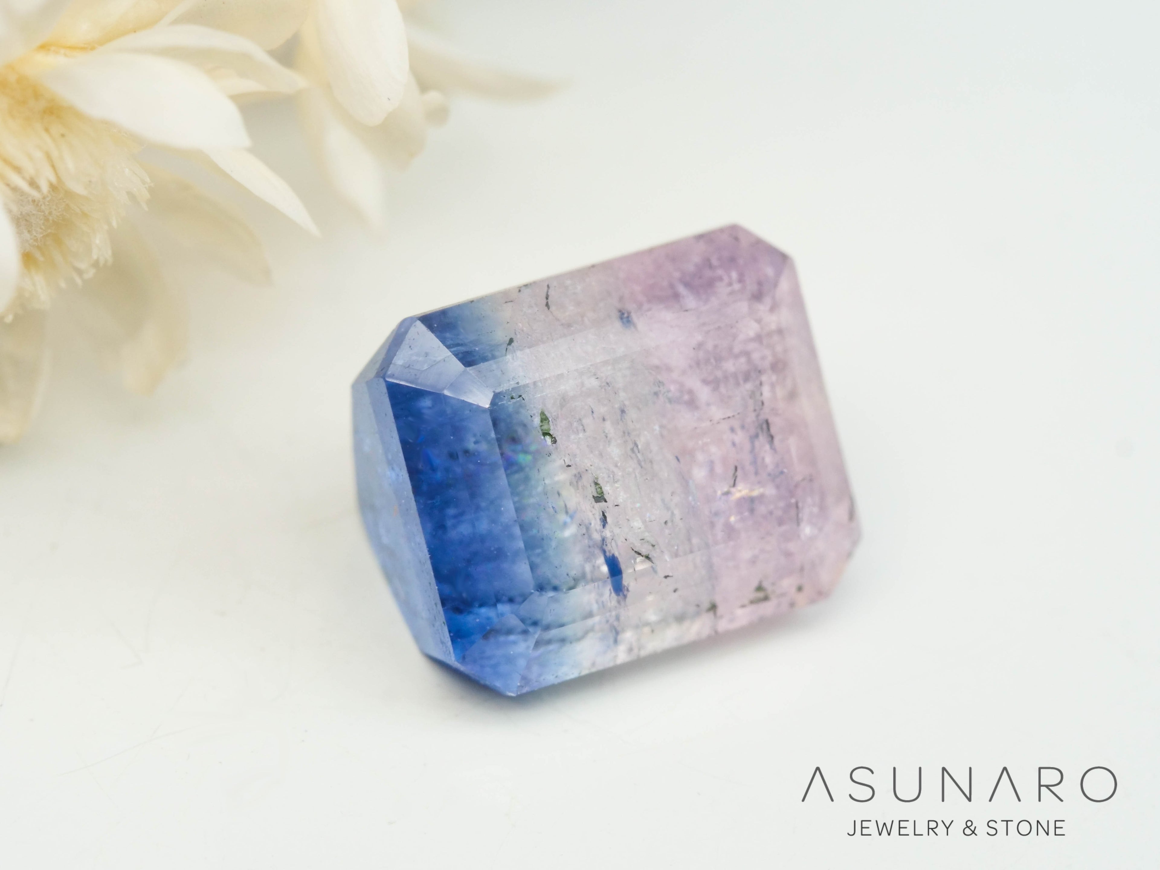 バイカラートルマリン　エメラルドカット　アフガニスタン産　1.67ct【250409-2854】