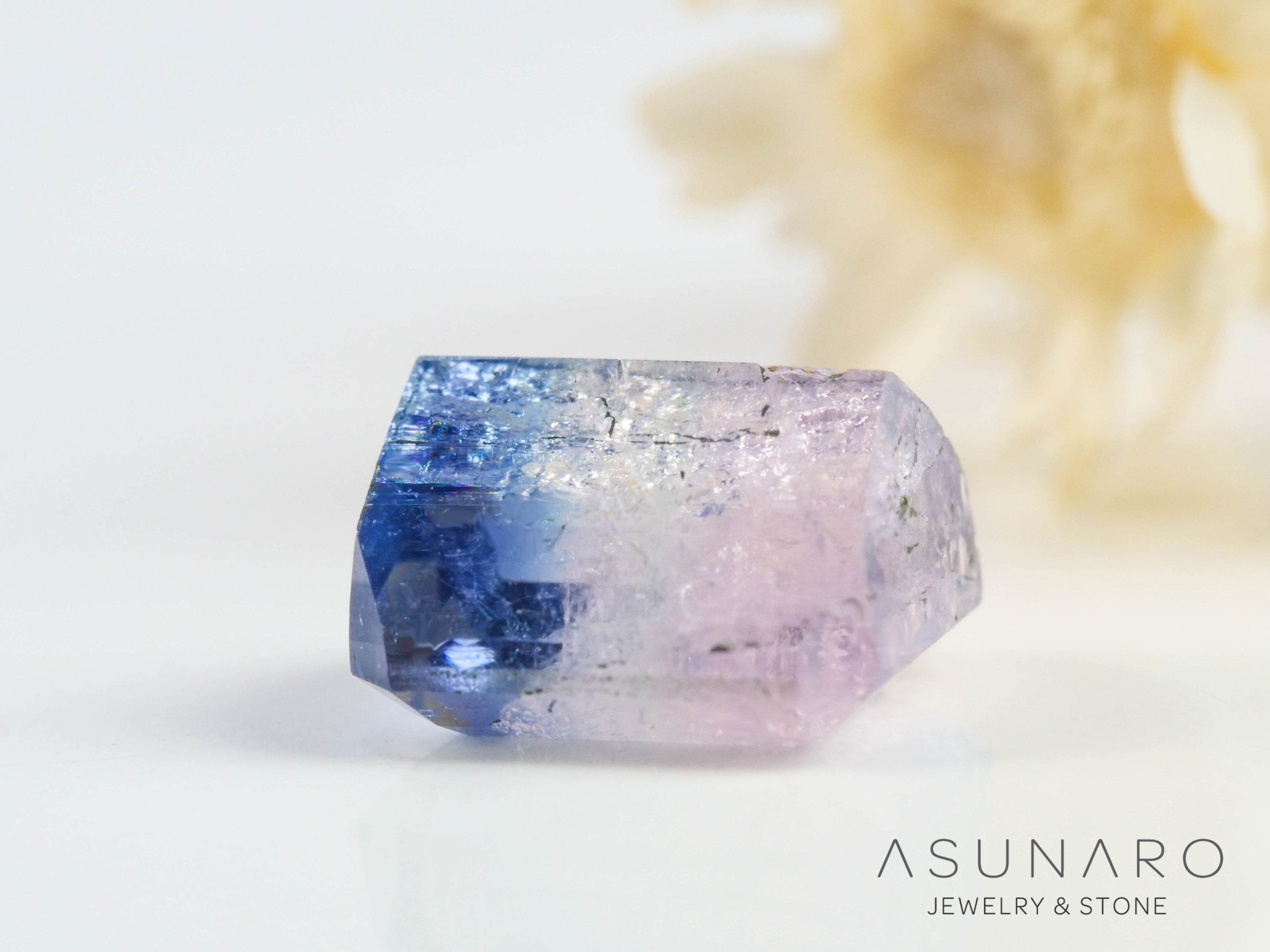バイカラートルマリン　エメラルドカット　アフガニスタン産　1.67ct【250409-2854】