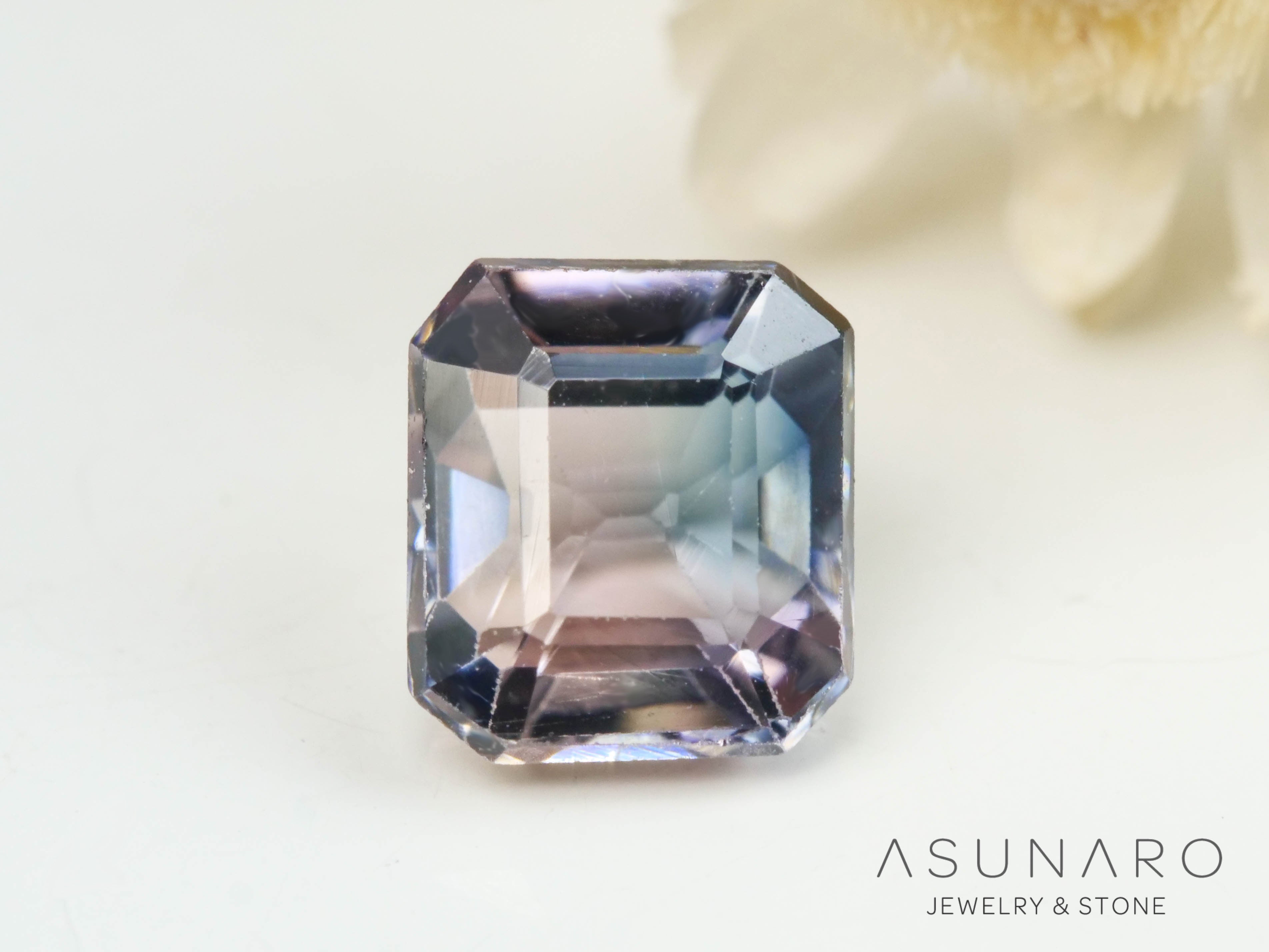 バイカラートルマリン　エメラルドカット　アフガニスタン産　0.63ct【250409-2855】