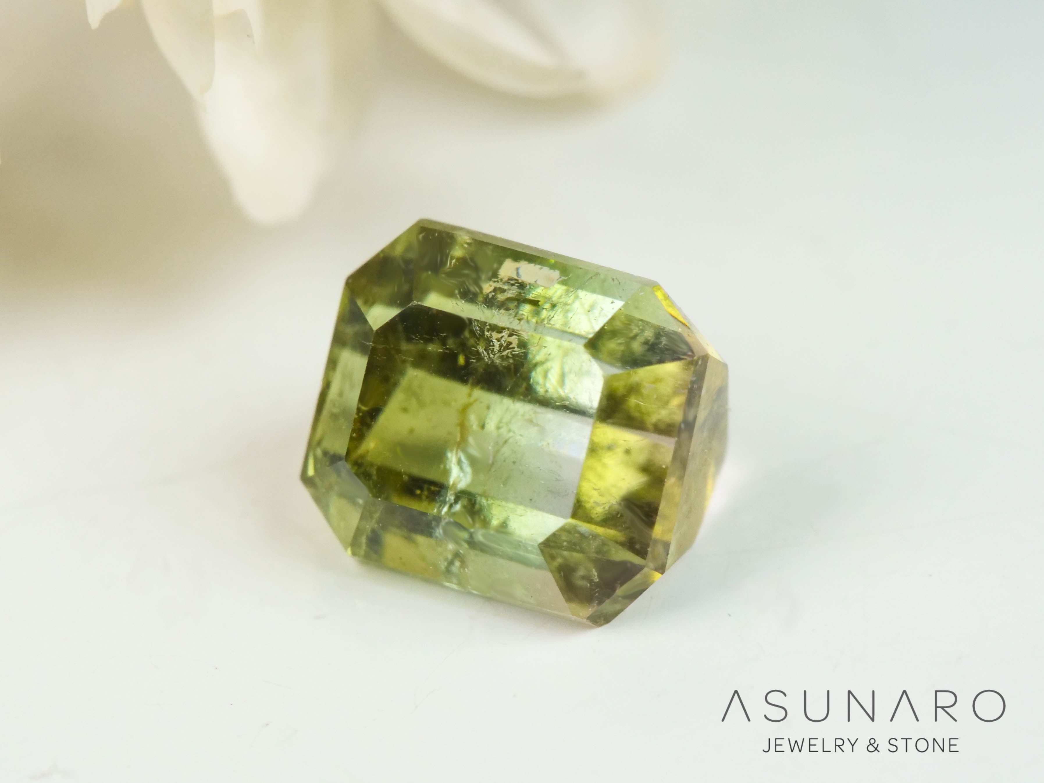 バイカラートルマリン　エメラルドカット　アフガニスタン産　0.46ct【250409-2857】