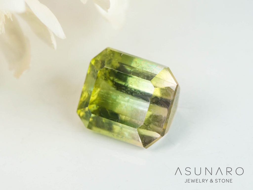 パーティーカラートルマリン　エメラルドカット　アフガニスタン産　0.41ct【250409-2858】