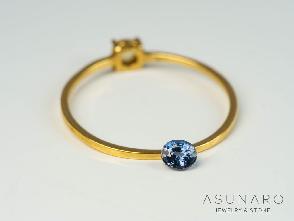 ベキリーブルーガーネット　オーバルカット　 マダガスカル産　0.18ct【250411-2929】