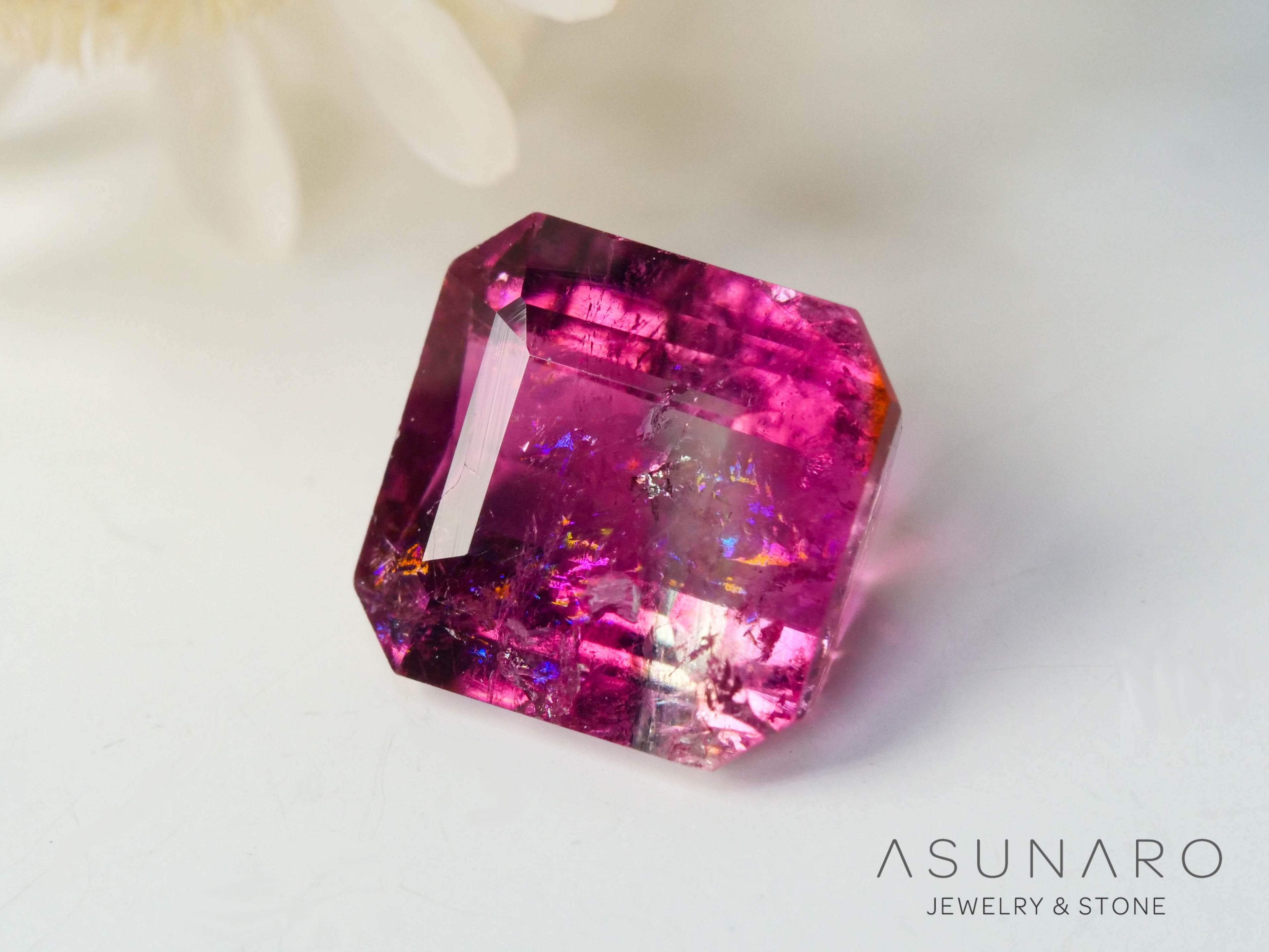 バイカラートルマリン　エメラルドカット　アフガニスタン産　0.95ct【250818-2866】