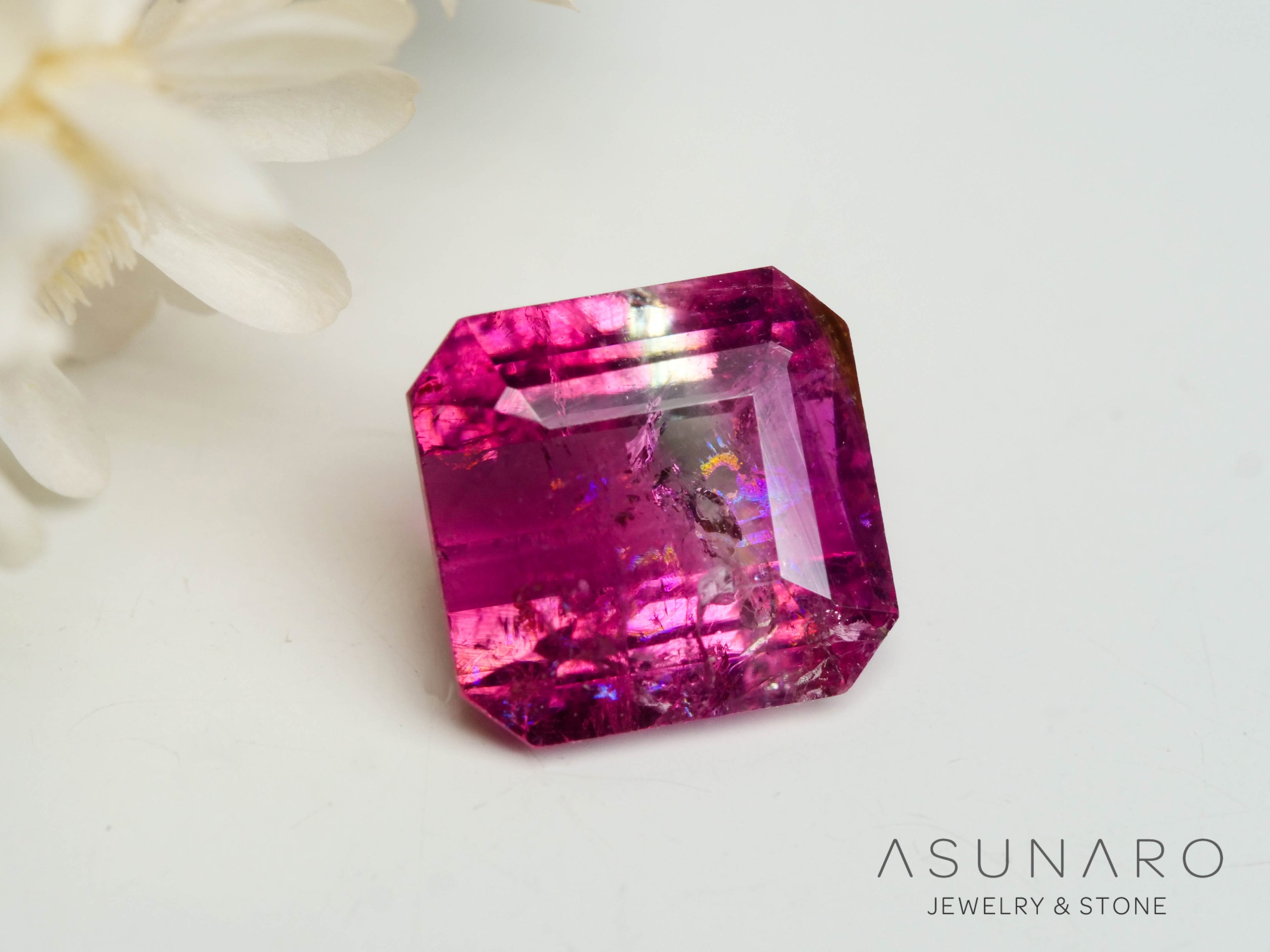 バイカラートルマリン　エメラルドカット　アフガニスタン産　0.95ct【250818-2866】