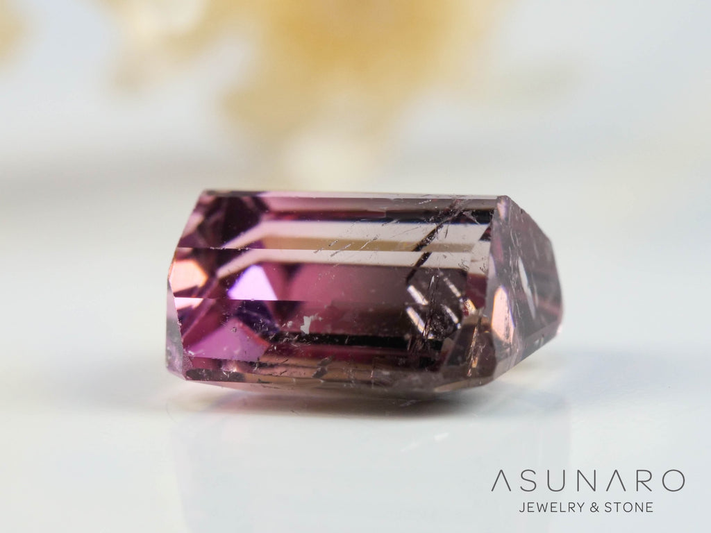 バイカラートルマリン　エメラルドカット　アフガニスタン産　1.36ct【250818-2868】