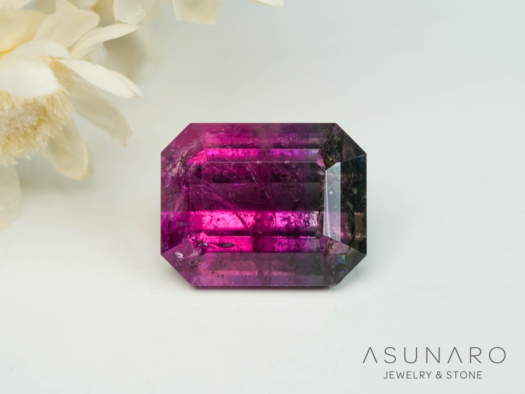 バイカラートルマリン　エメラルドカット　アフガニスタン産　1.75ct【250818-2869】