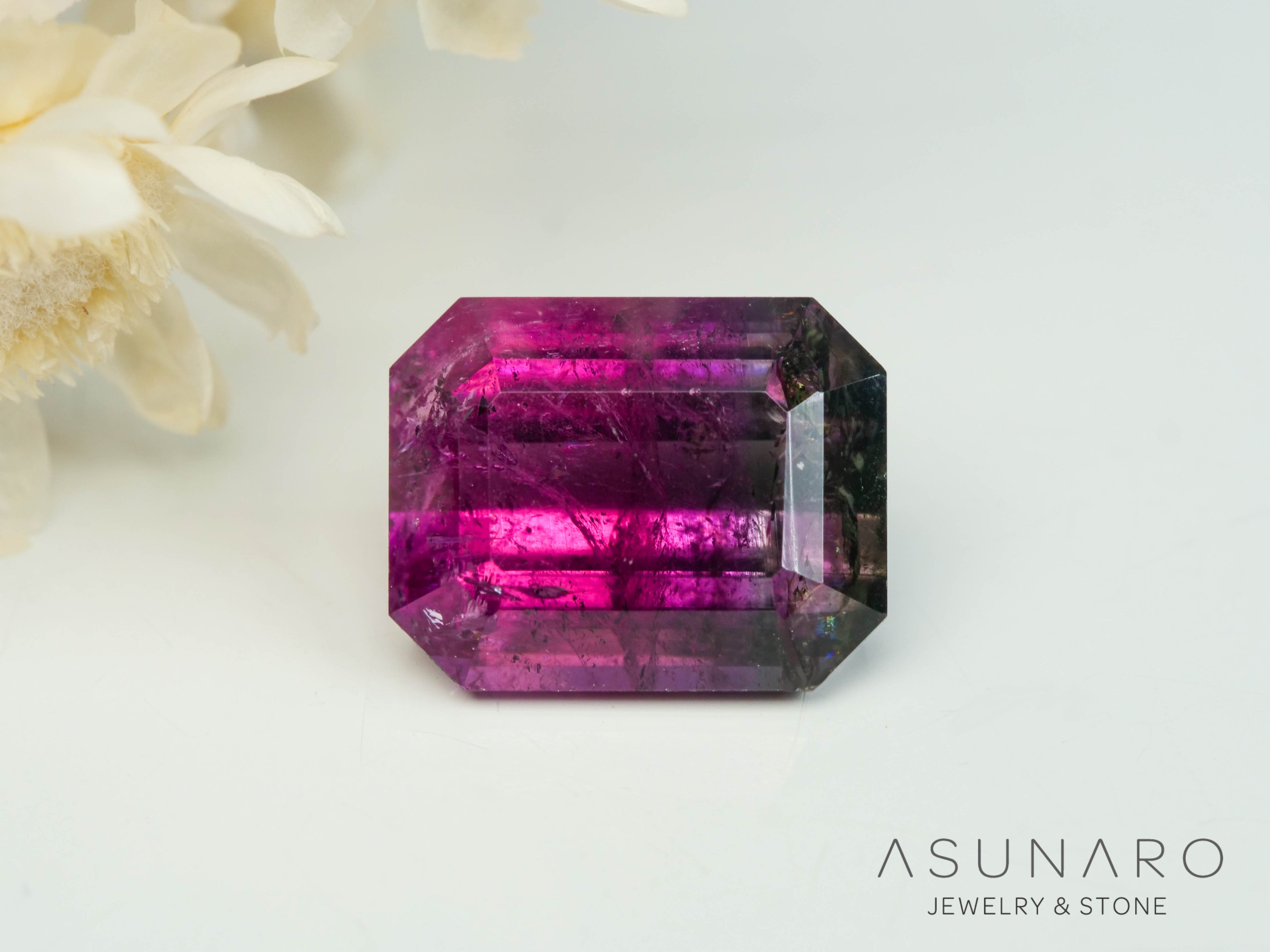 バイカラートルマリン　エメラルドカット　アフガニスタン産　1.75ct【250818-2869】