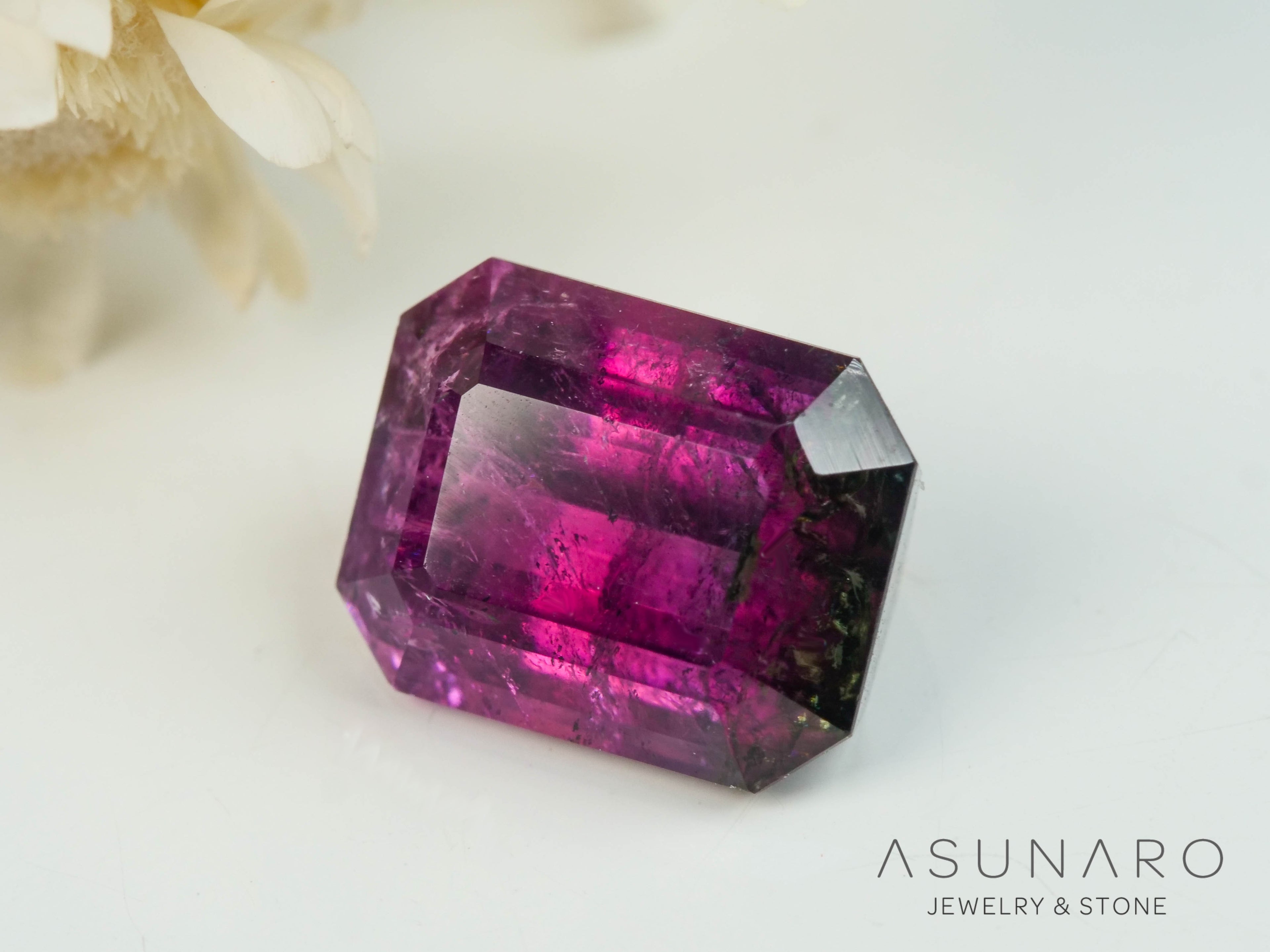 バイカラートルマリン　エメラルドカット　アフガニスタン産　1.75ct【250818-2869】