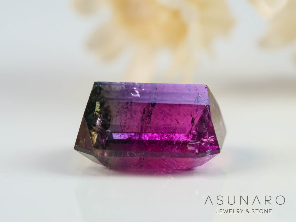 バイカラートルマリン　エメラルドカット　アフガニスタン産　1.75ct【250818-2869】