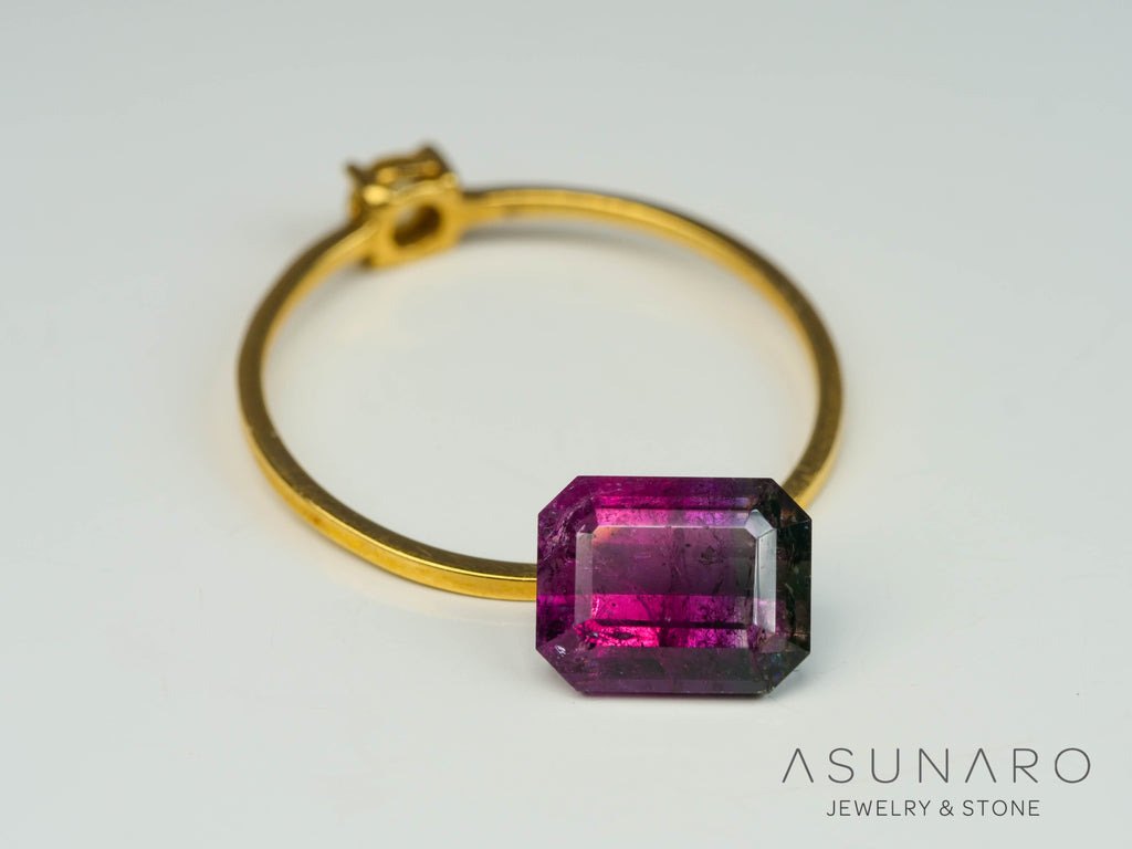 バイカラートルマリン　エメラルドカット　アフガニスタン産　1.75ct【250818-2869】