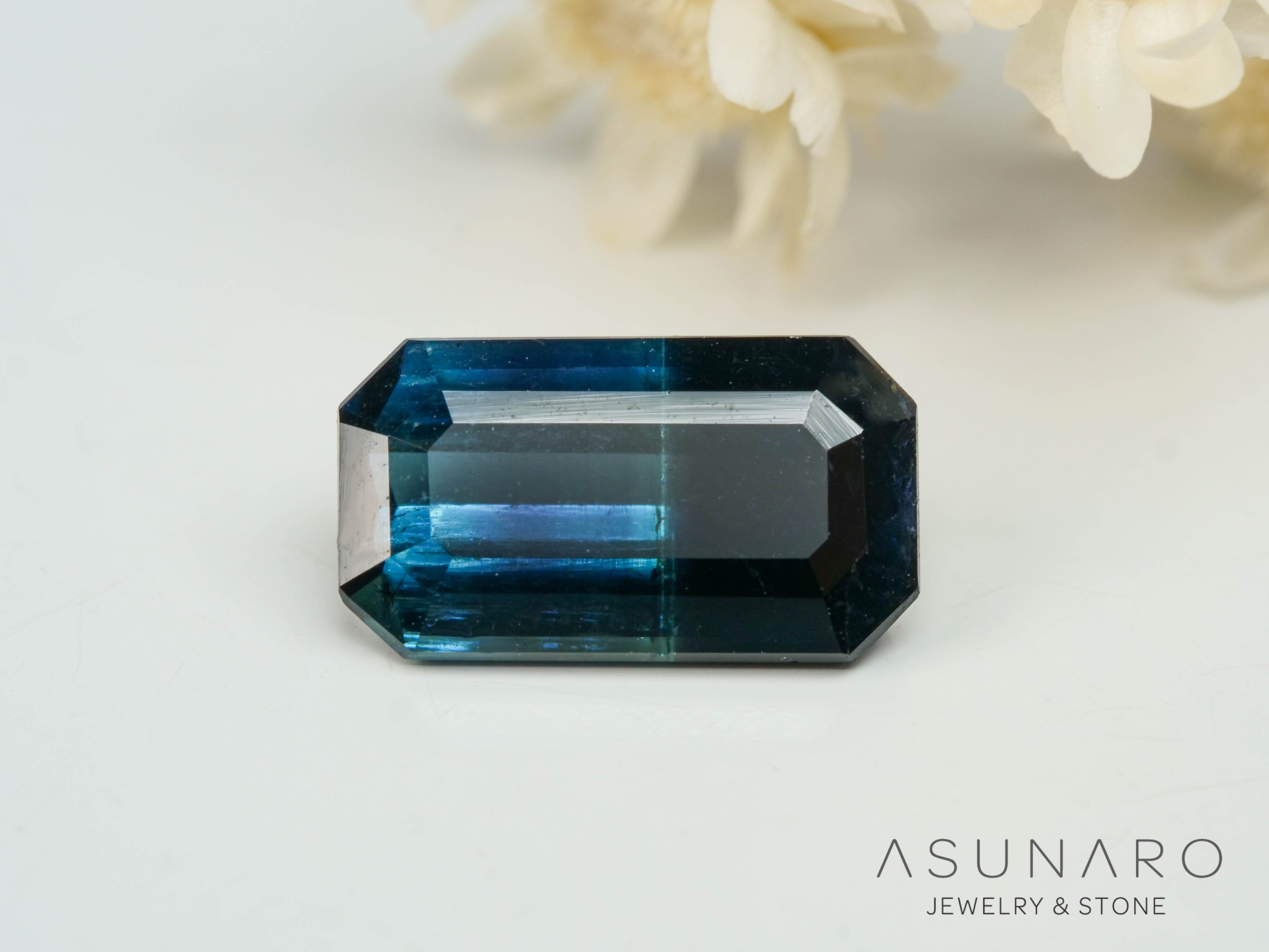 バイカラートルマリン　エメラルドカット　アフガニスタン産　1.84ct【250818-2870】
