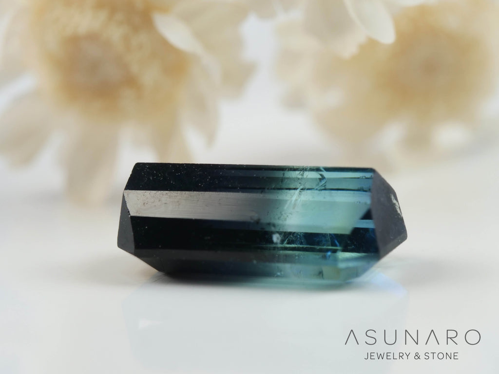 バイカラートルマリン　エメラルドカット　アフガニスタン産　1.50ct【250818-2872】