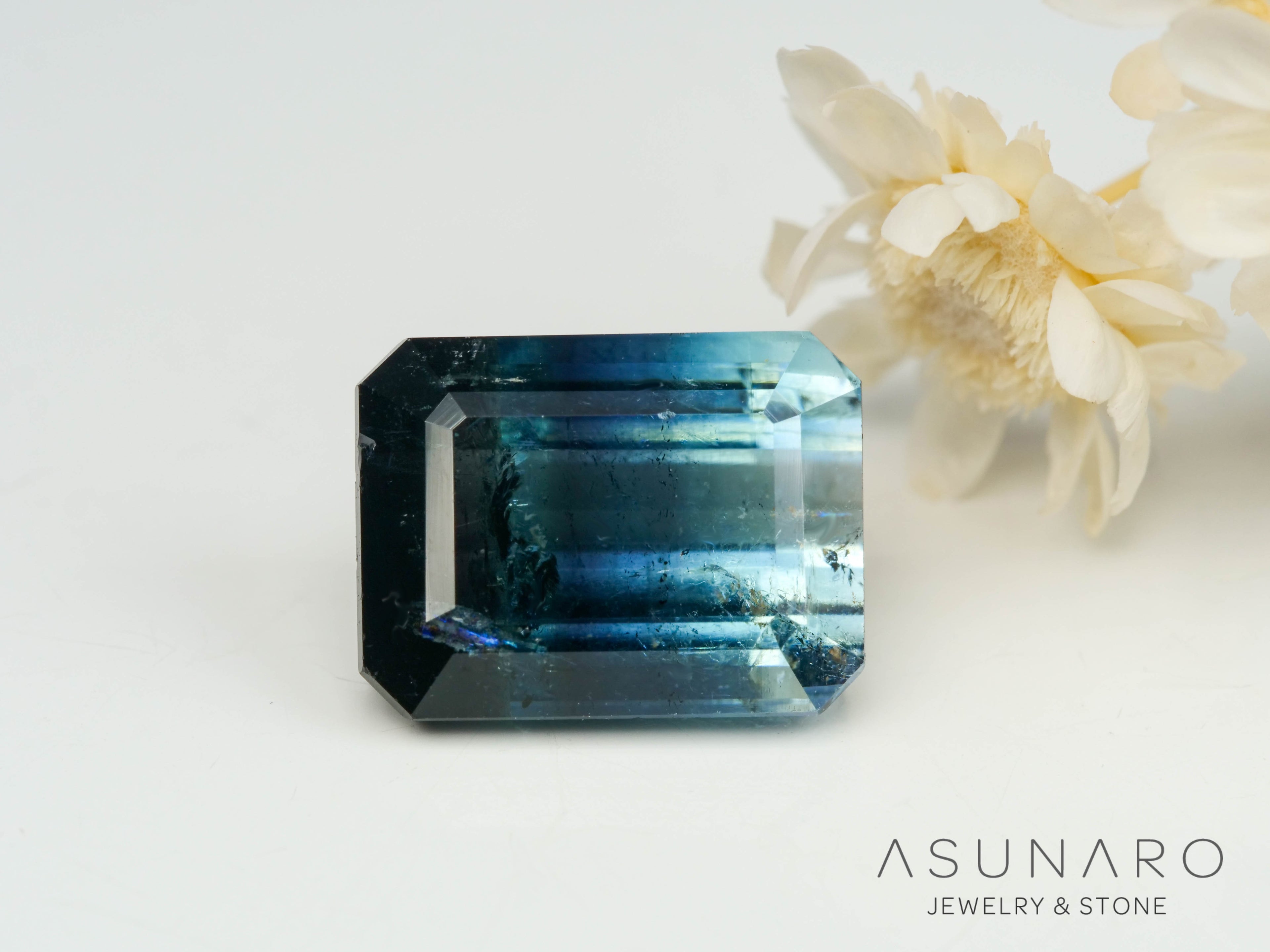 バイカラートルマリン　エメラルドカット　アフガニスタン産　4.04ct【250818-2874】