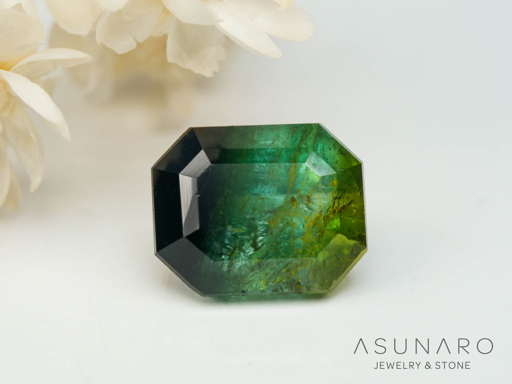 バイカラートルマリン　エメラルドカット　アフガニスタン産　1.91ct【250818-2876】
