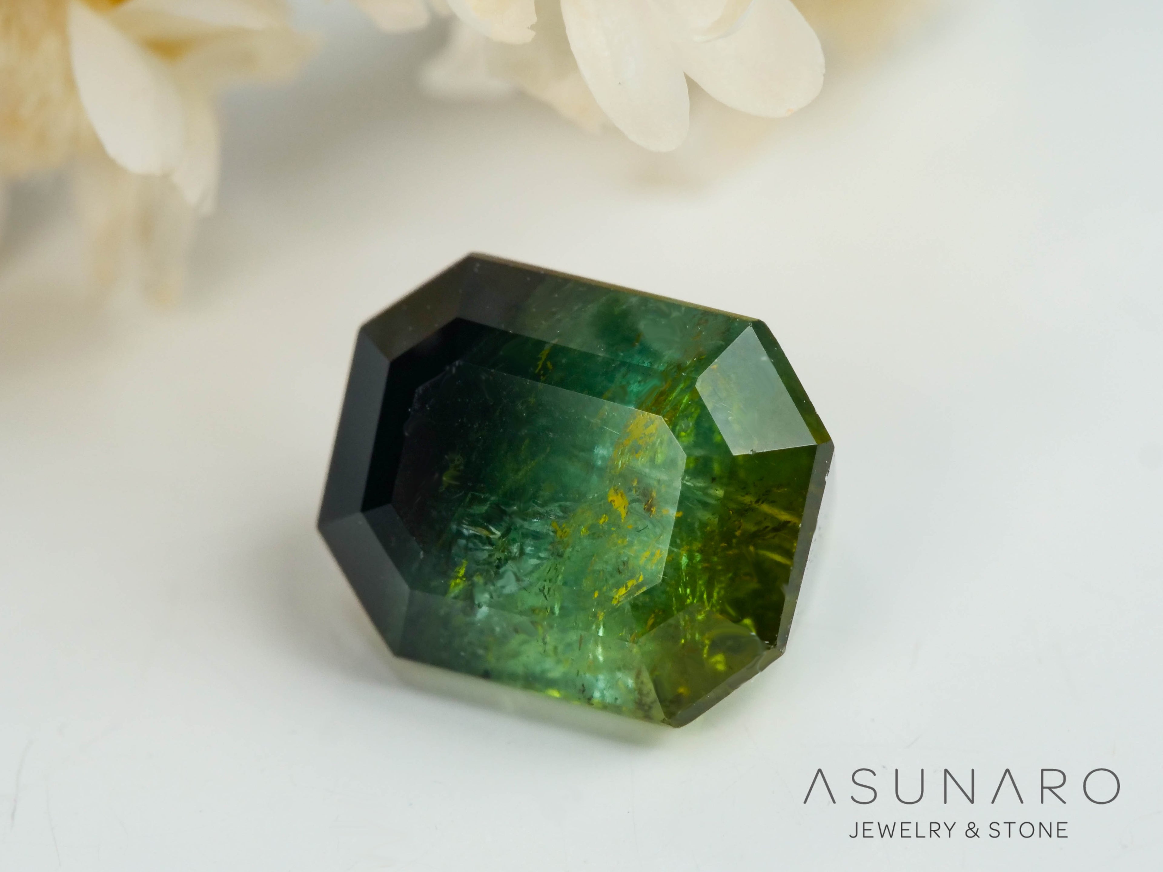 バイカラートルマリン　エメラルドカット　アフガニスタン産　1.91ct【250818-2876】