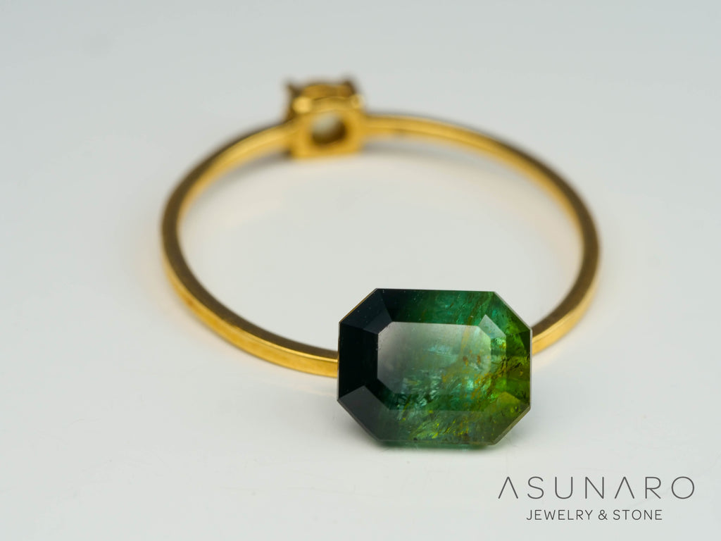 バイカラートルマリン　エメラルドカット　アフガニスタン産　1.91ct【250818-2876】