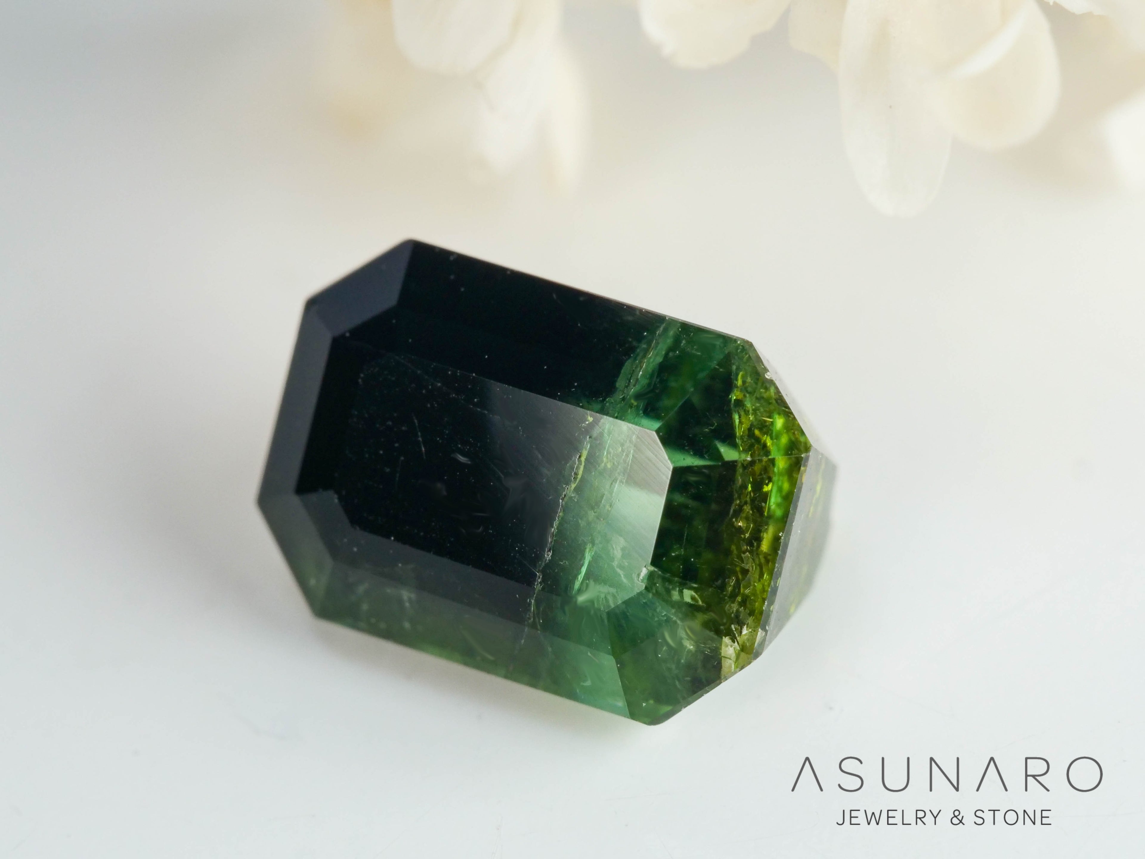 バイカラートルマリン　エメラルドカット　アフガニスタン産　1.91ct【250818-2877】