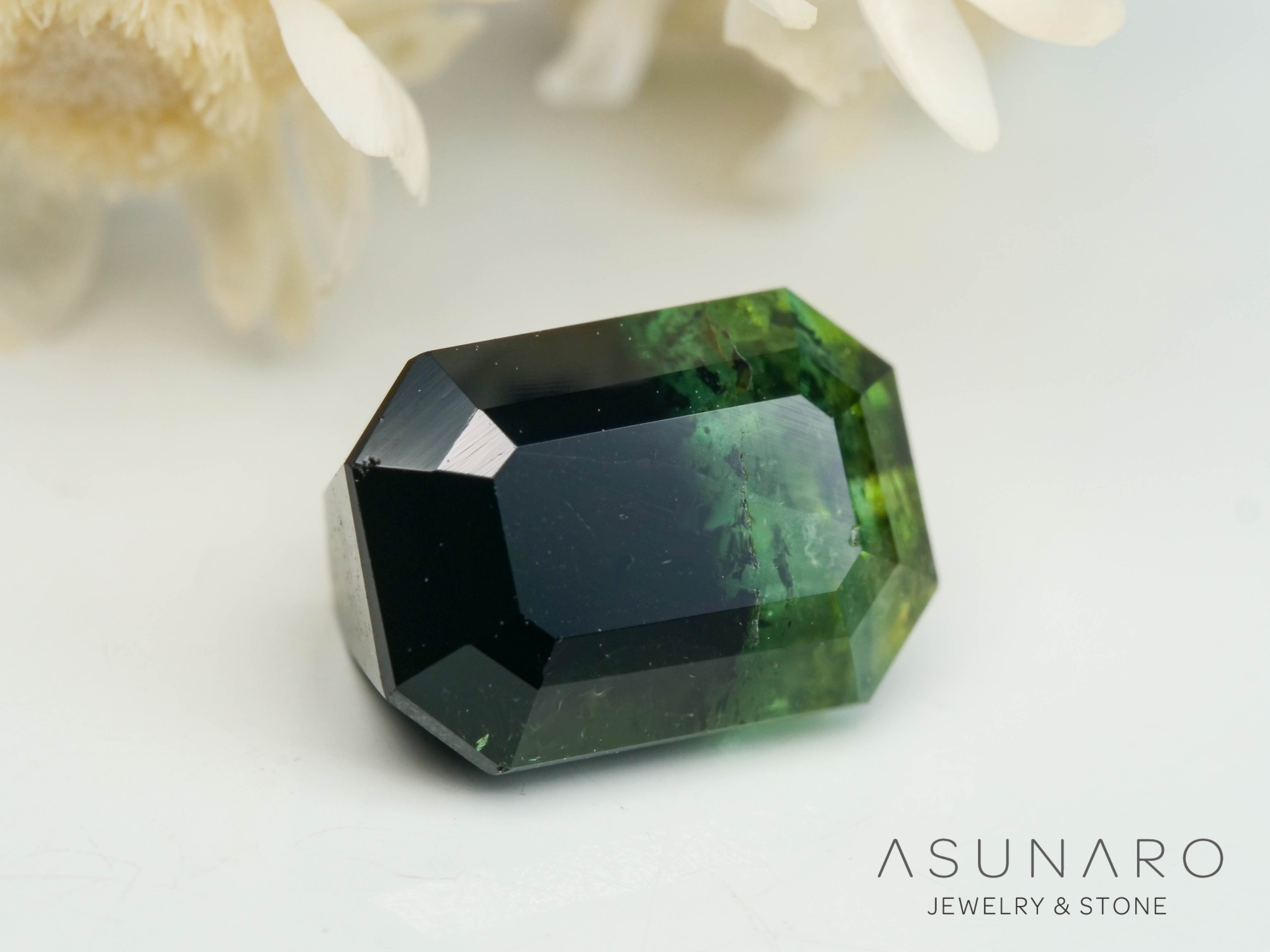 バイカラートルマリン　エメラルドカット　アフガニスタン産　1.91ct【250818-2877】