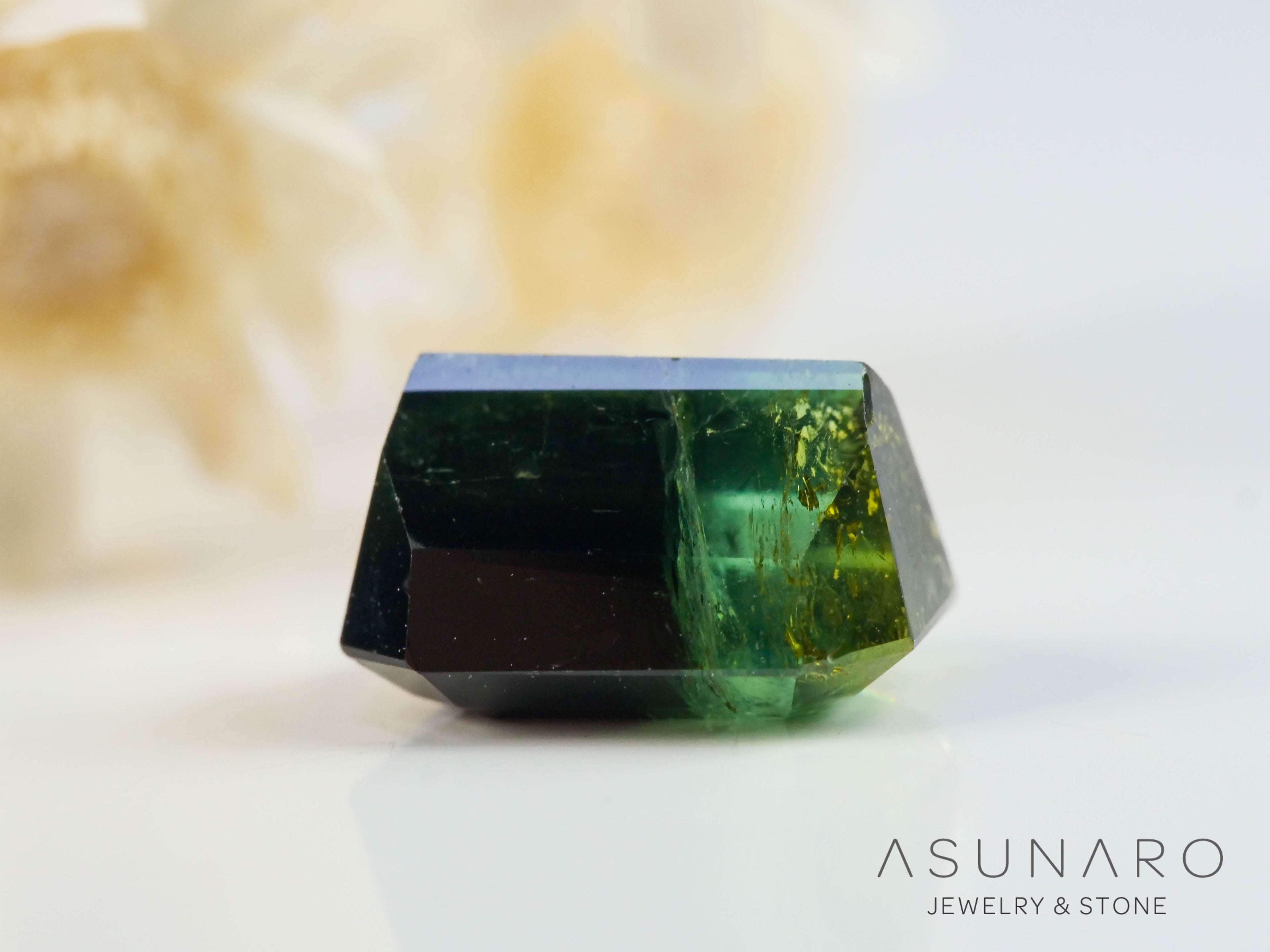 バイカラートルマリン　エメラルドカット　アフガニスタン産　1.91ct【250818-2877】