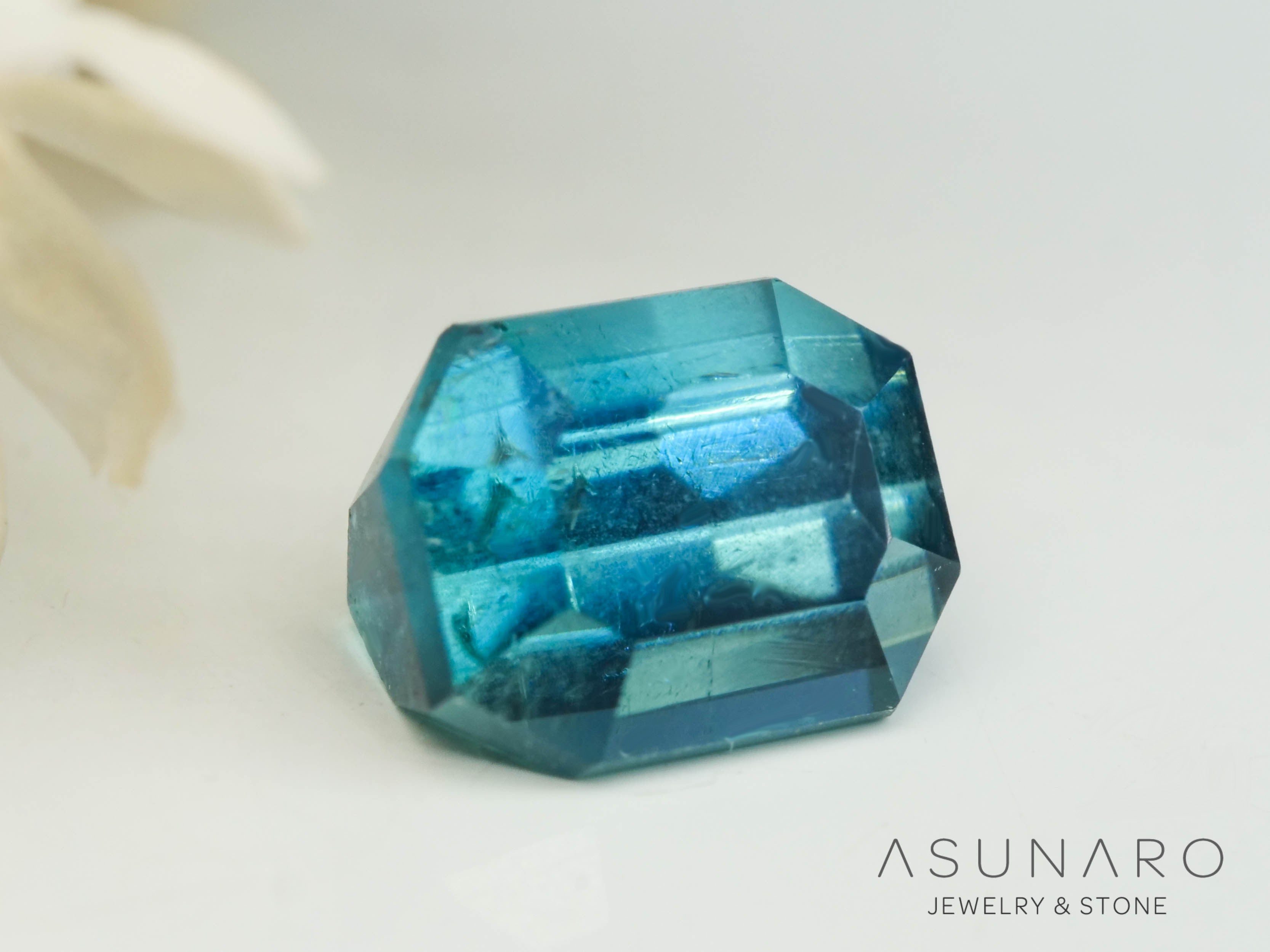 バイカラートルマリン　エメラルドカット　アフガニスタン産　0.54ct【250818-2878】