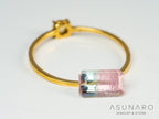 バイカラートルマリン　エメラルドカット　アフガニスタン産　1.02ct【250818-2883】