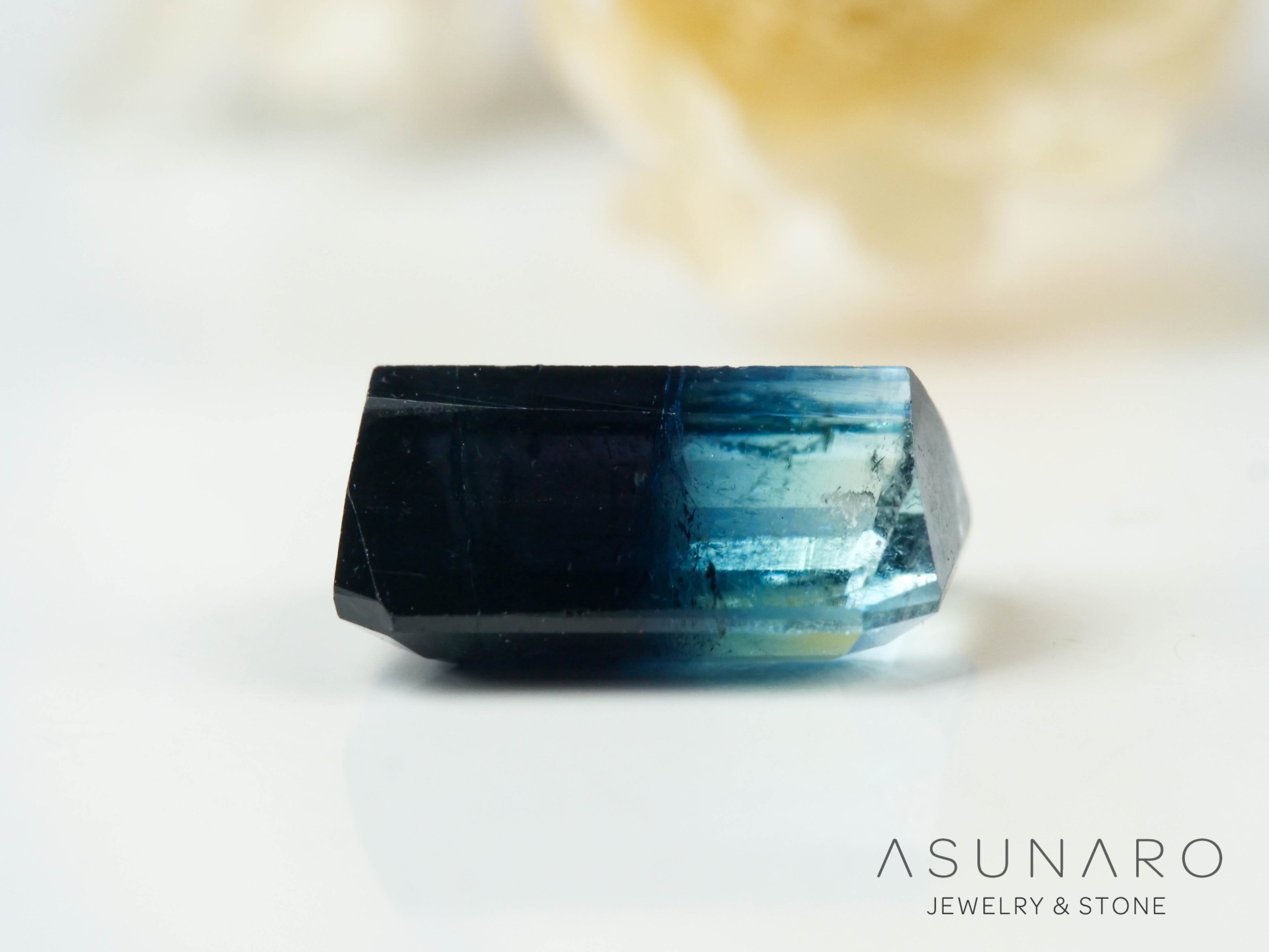 バイカラートルマリン　エメラルドカット　アフガニスタン産　0.96ct【250818-2889】