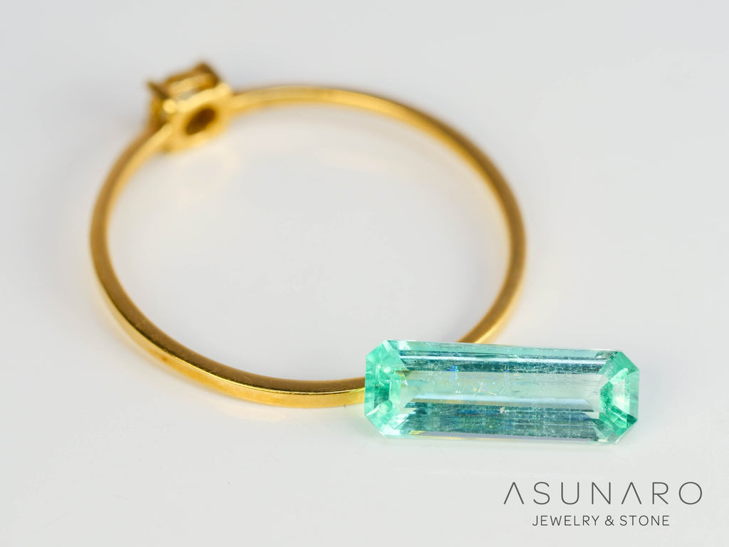 パライバカラーベリル エメラルドカット ブラジル産 1.00ct【250510-2992】