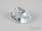 非加熱ライトブルーサファイア 　オーバルカット 　スリランカ産　0.41ct　【250528-2820】