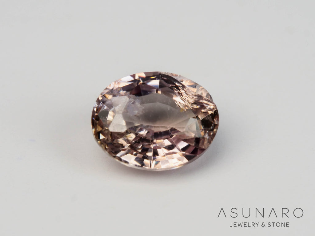 非加熱コッパーカラーサファイア 　オーバルカット 　スリランカ産　0.49ct　【250528-2822】