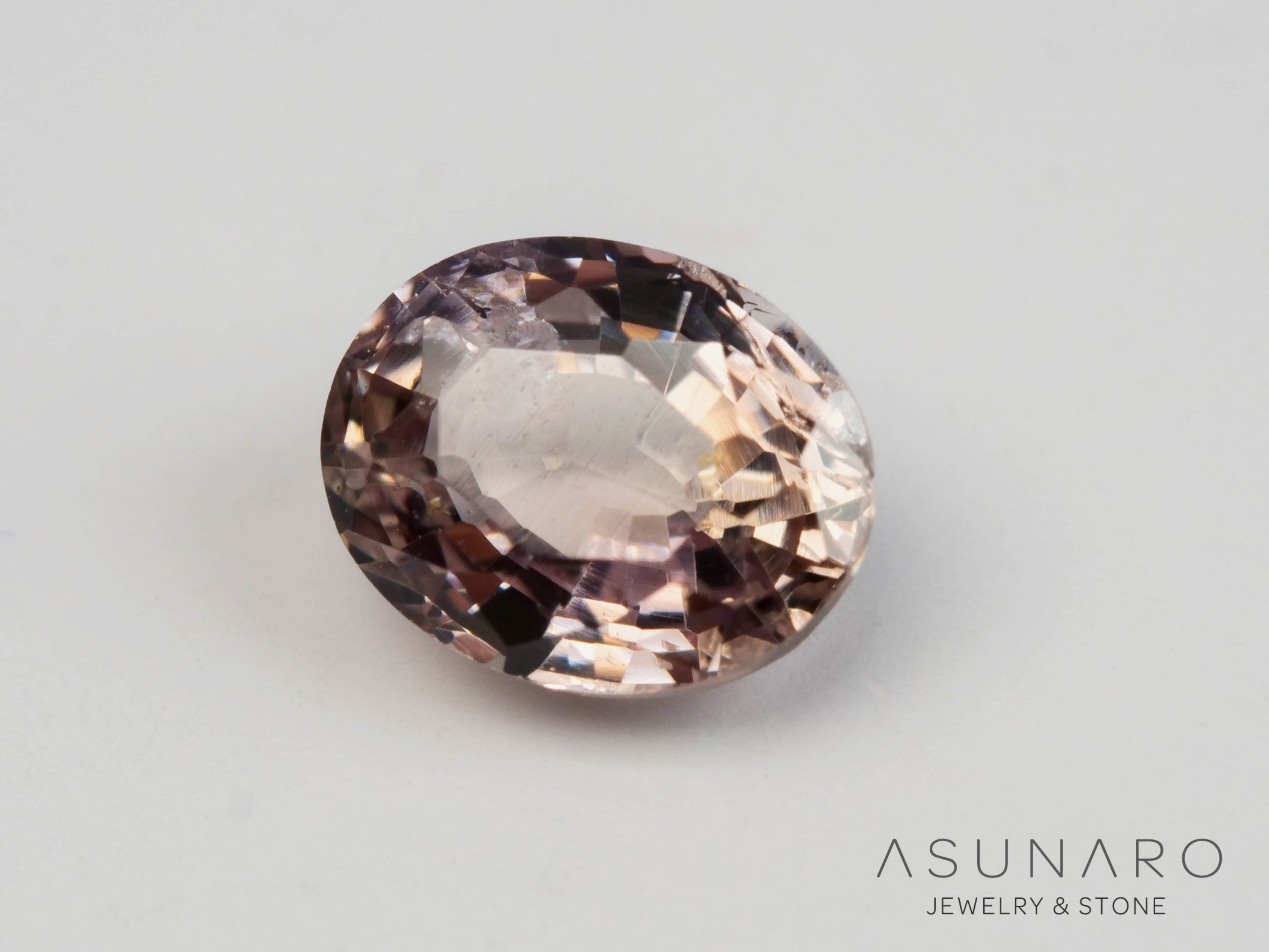 非加熱コッパーカラーサファイア 　オーバルカット 　スリランカ産　0.49ct　【250528-2822】