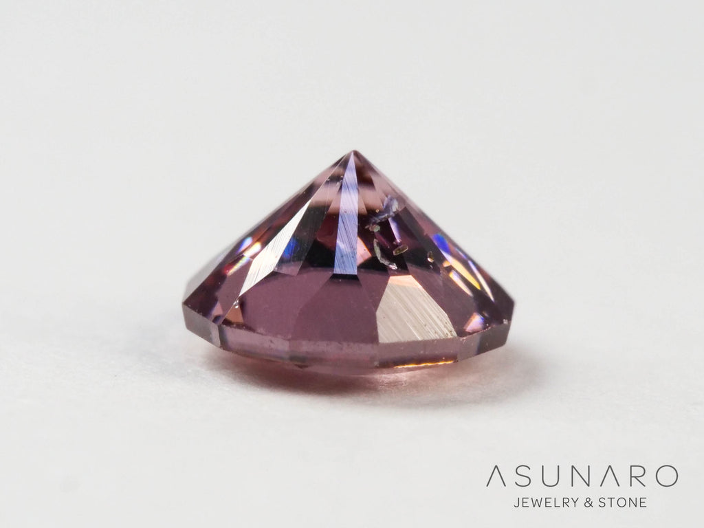 ローズピンクジルコン　ドデカゴンカット　0.52ct　 タンザニア産 　【250903-3036】