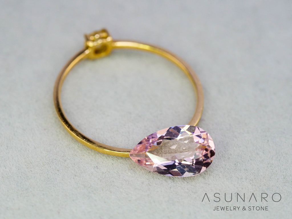 モルガナイト 　ペアシェイプ　ブラジル産　1.11ct　【251004-3132】