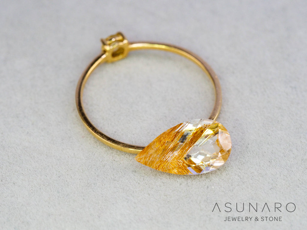 ルチルイントパーズ 　ペアシェイプ　ブラジル産　1.99ct　【251004-3102】