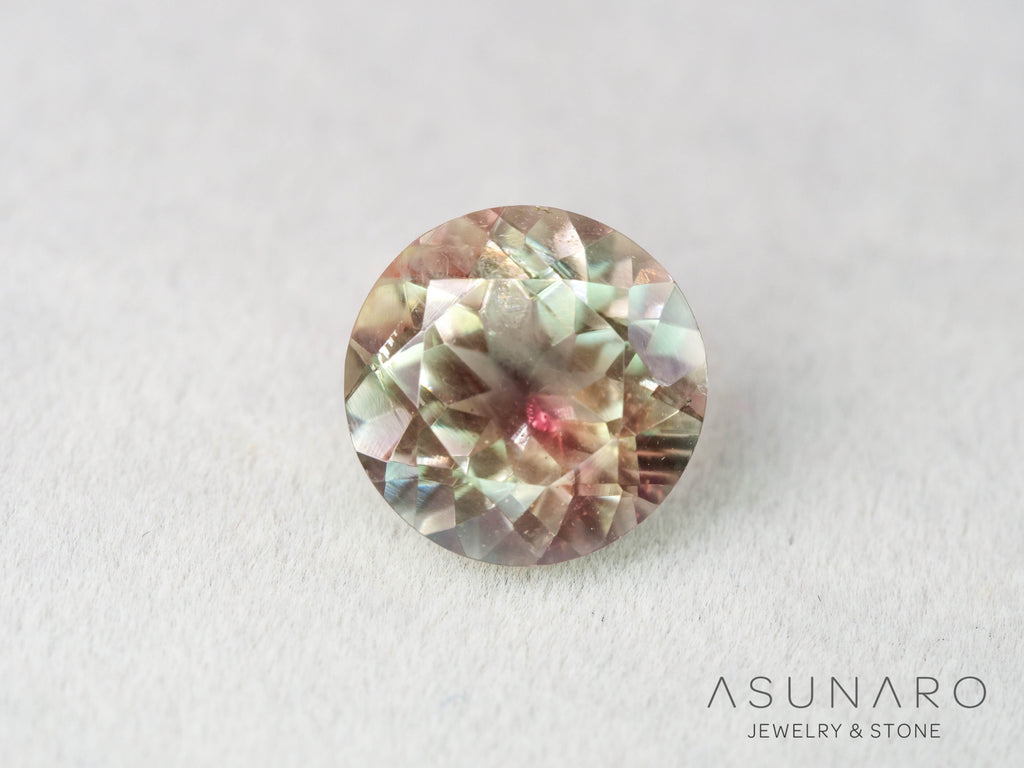 オレゴンサンストーン  ラウンドカット　 アメリカ産 　2.40ct【251017-3185】