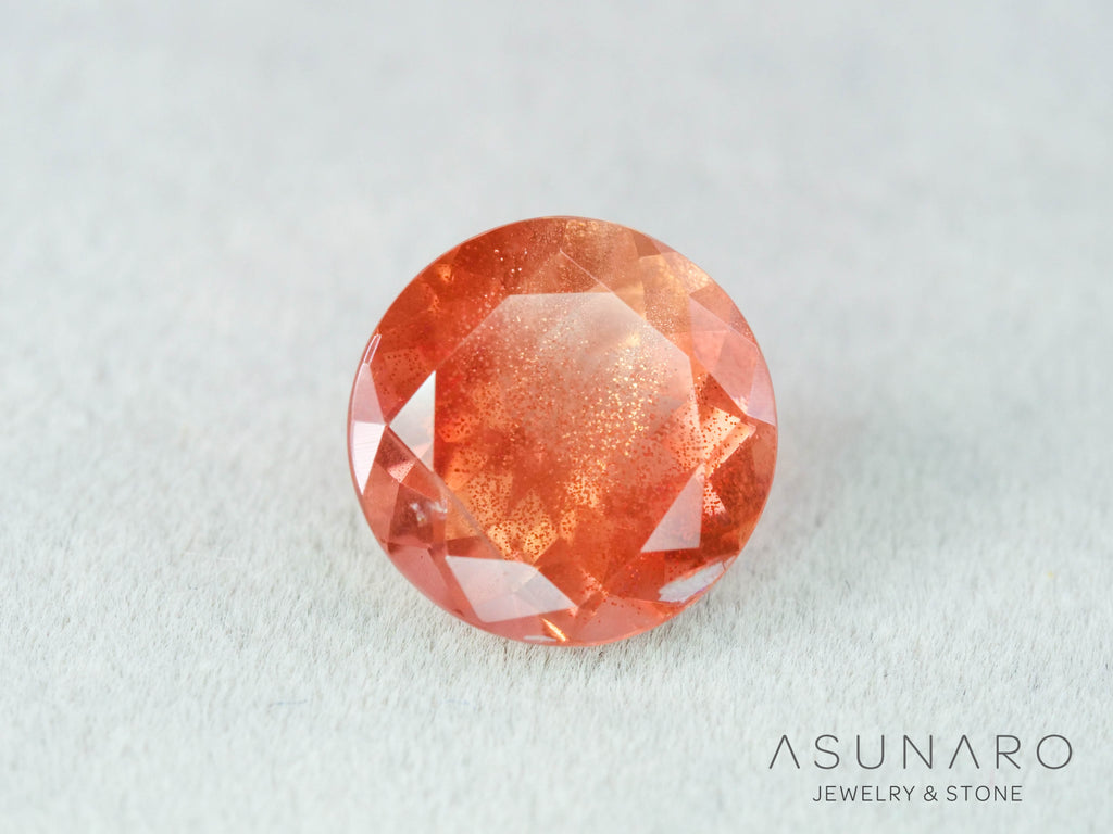 オレゴンサンストーン  ラウンドカット　 アメリカ産 　2.43ct【251017-3186】