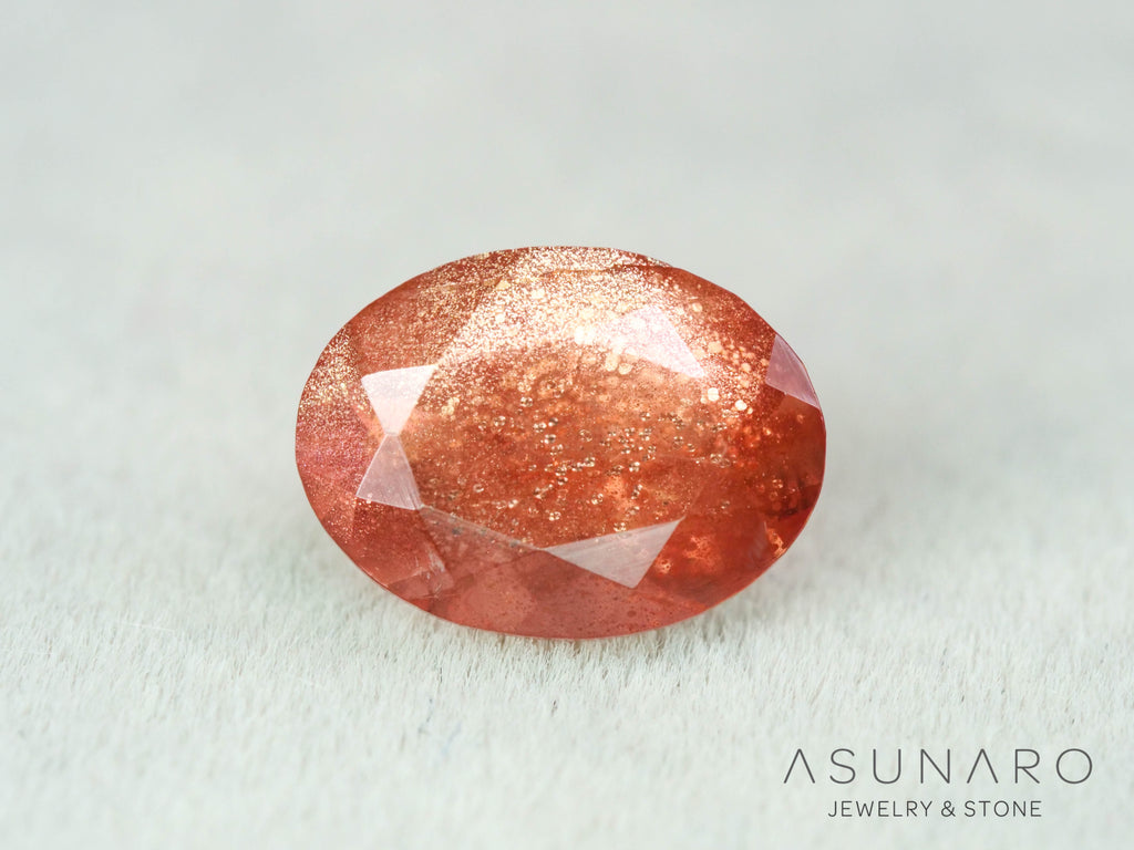 オレゴンサンストーン  オーバルカット　 アメリカ産 　1.27ct【251017-3189】