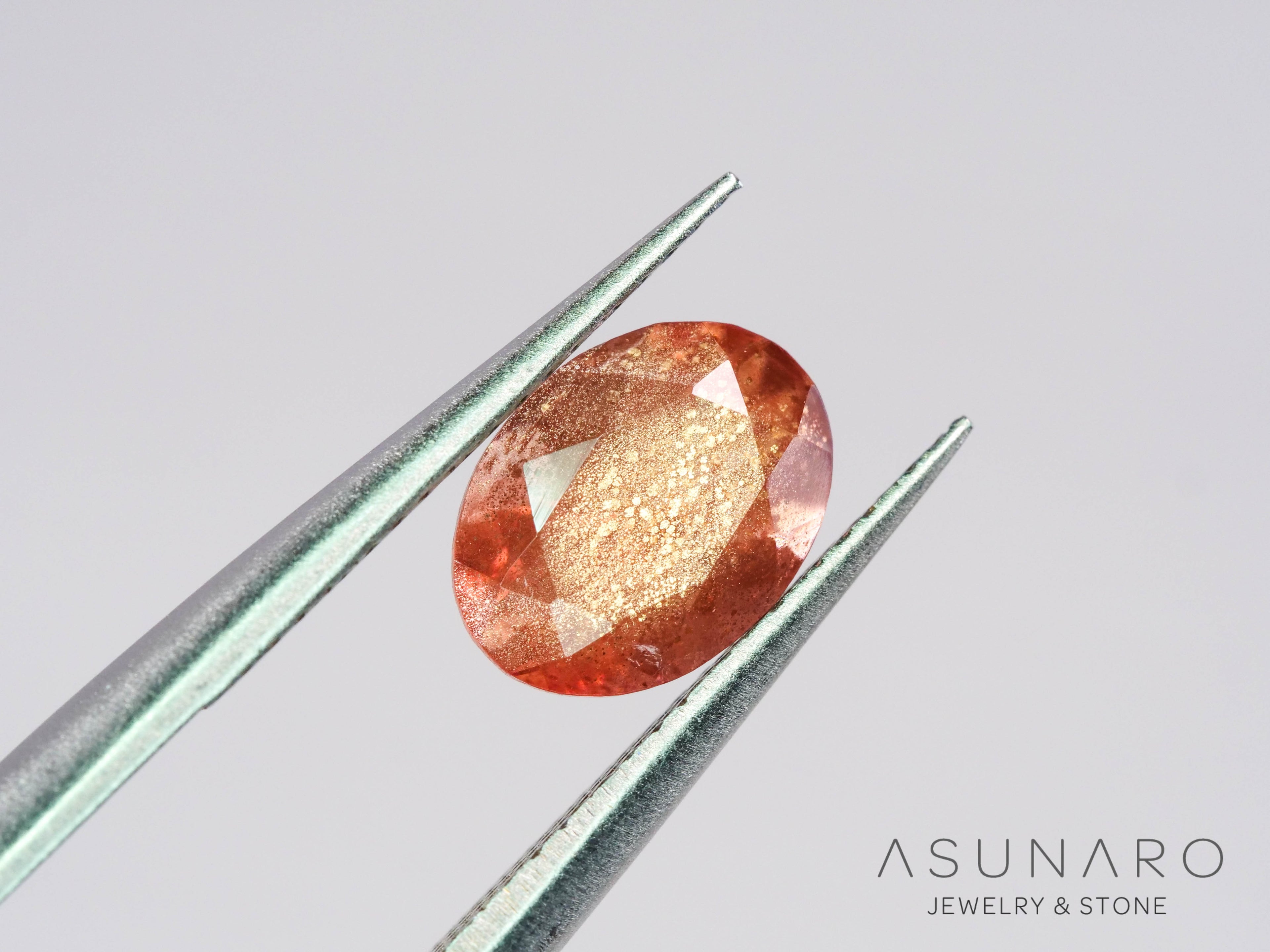 オレゴンサンストーン  オーバルカット　 アメリカ産 　1.27ct【251017-3189】