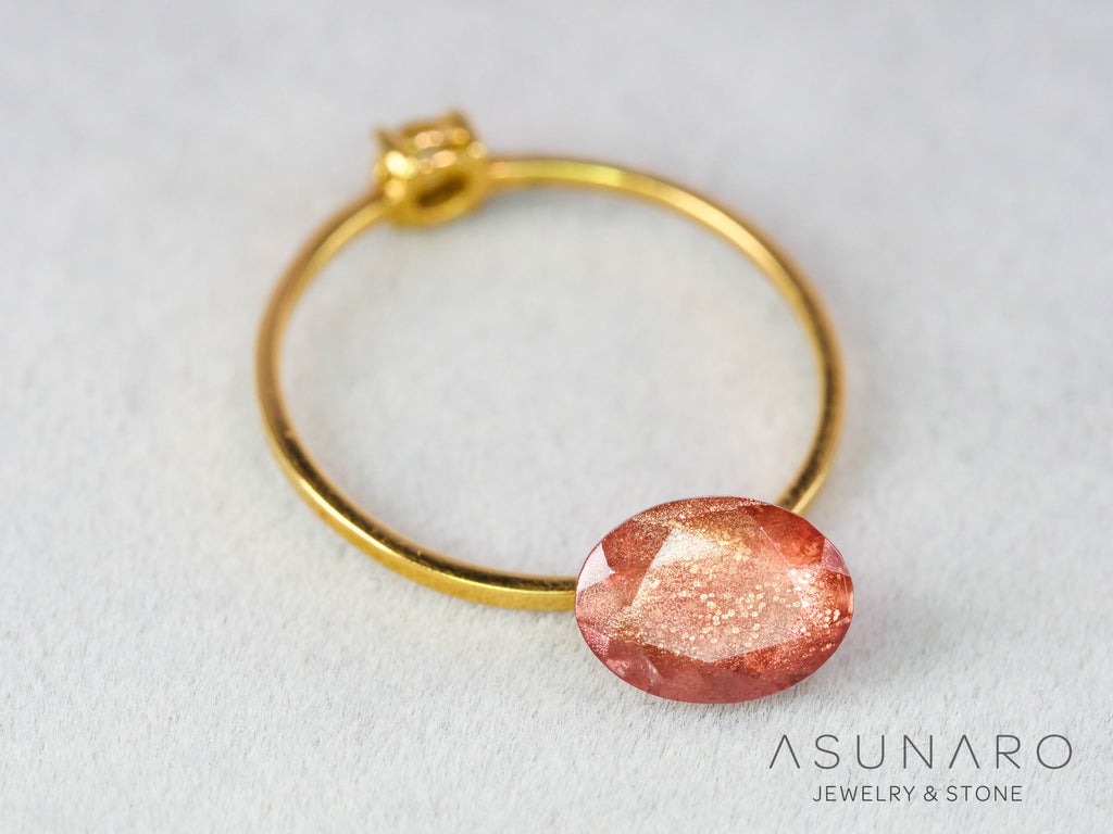 オレゴンサンストーン  オーバルカット　 アメリカ産 　1.27ct【251017-3189】