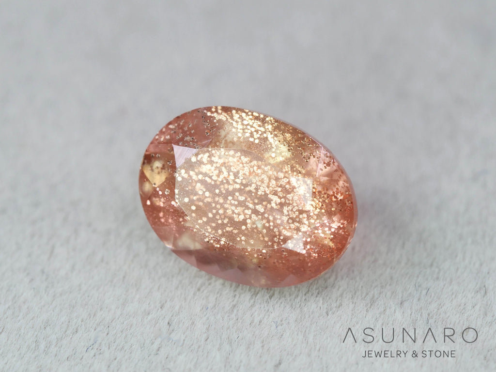 オレゴンサンストーン  オーバルカット　 アメリカ産 　1.28ct【251017-3190】