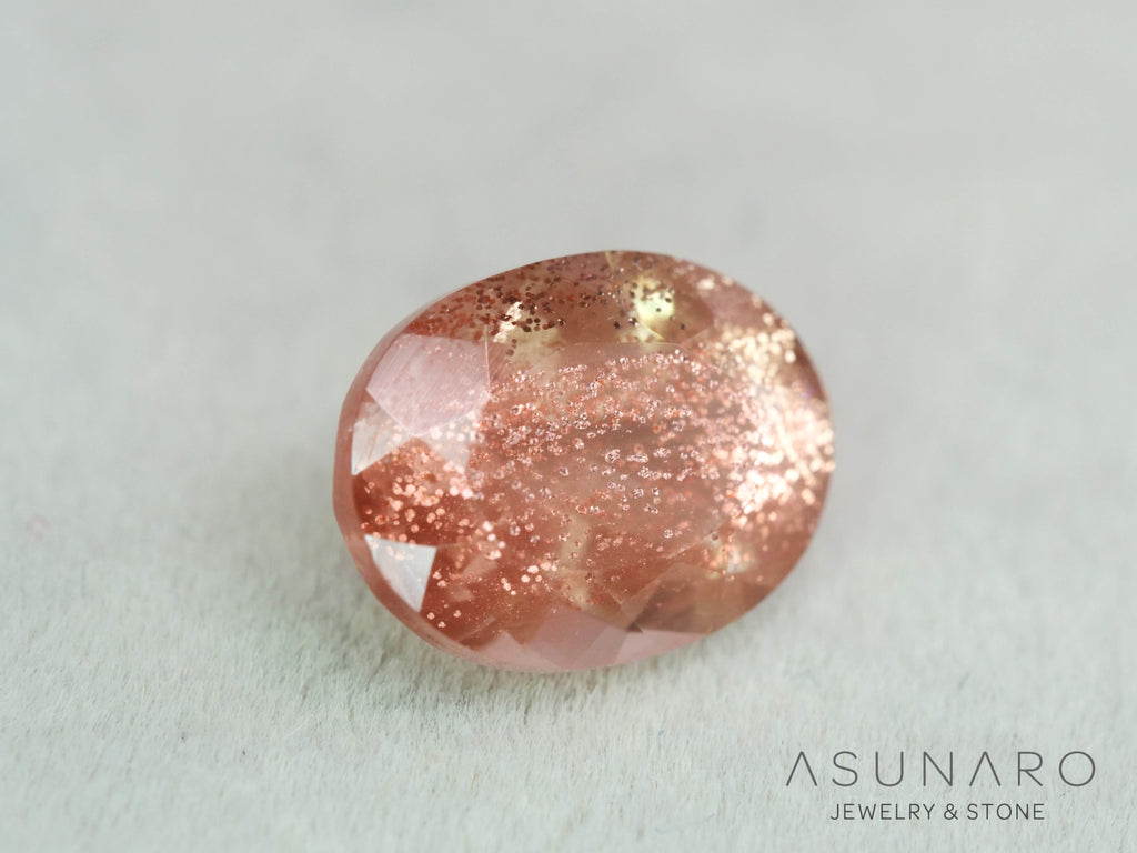 オレゴンサンストーン  オーバルカット　 アメリカ産 　1.28ct【251017-3190】