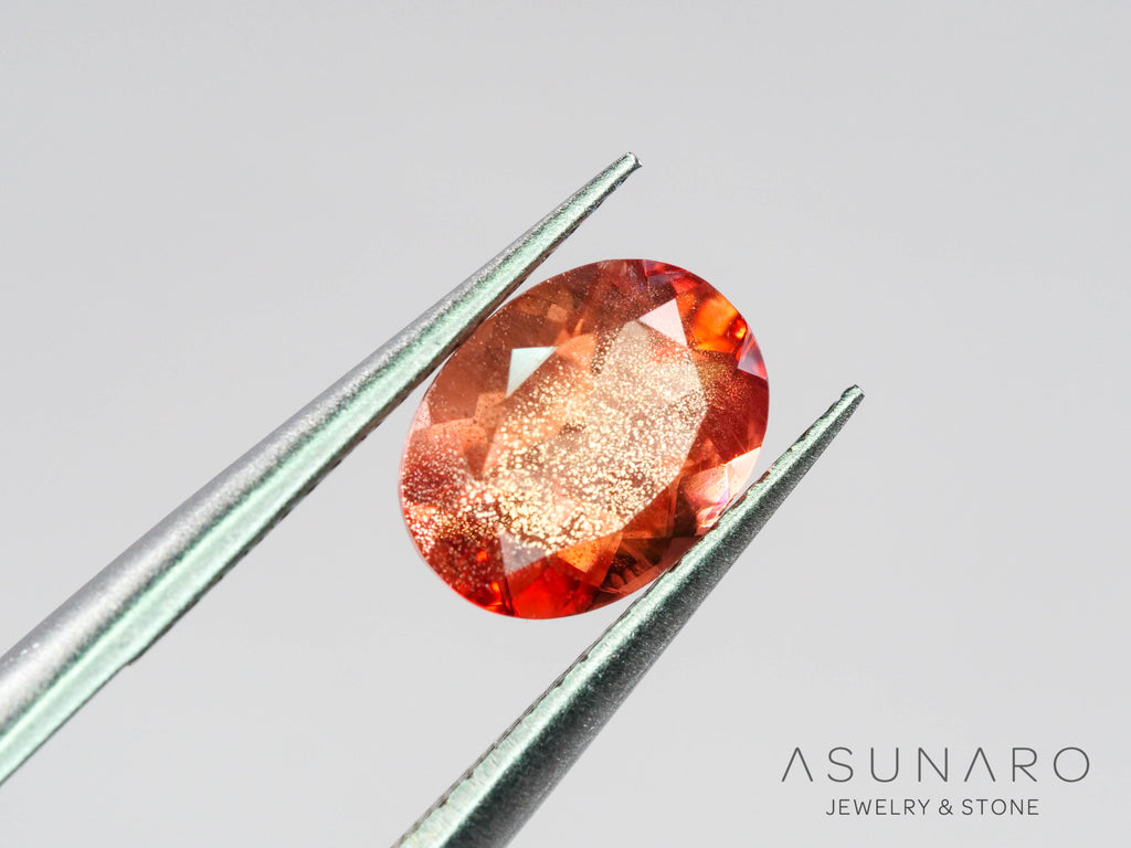 オレゴンサンストーン  オーバルカット　 アメリカ産 　1.25ct【251017-3191】