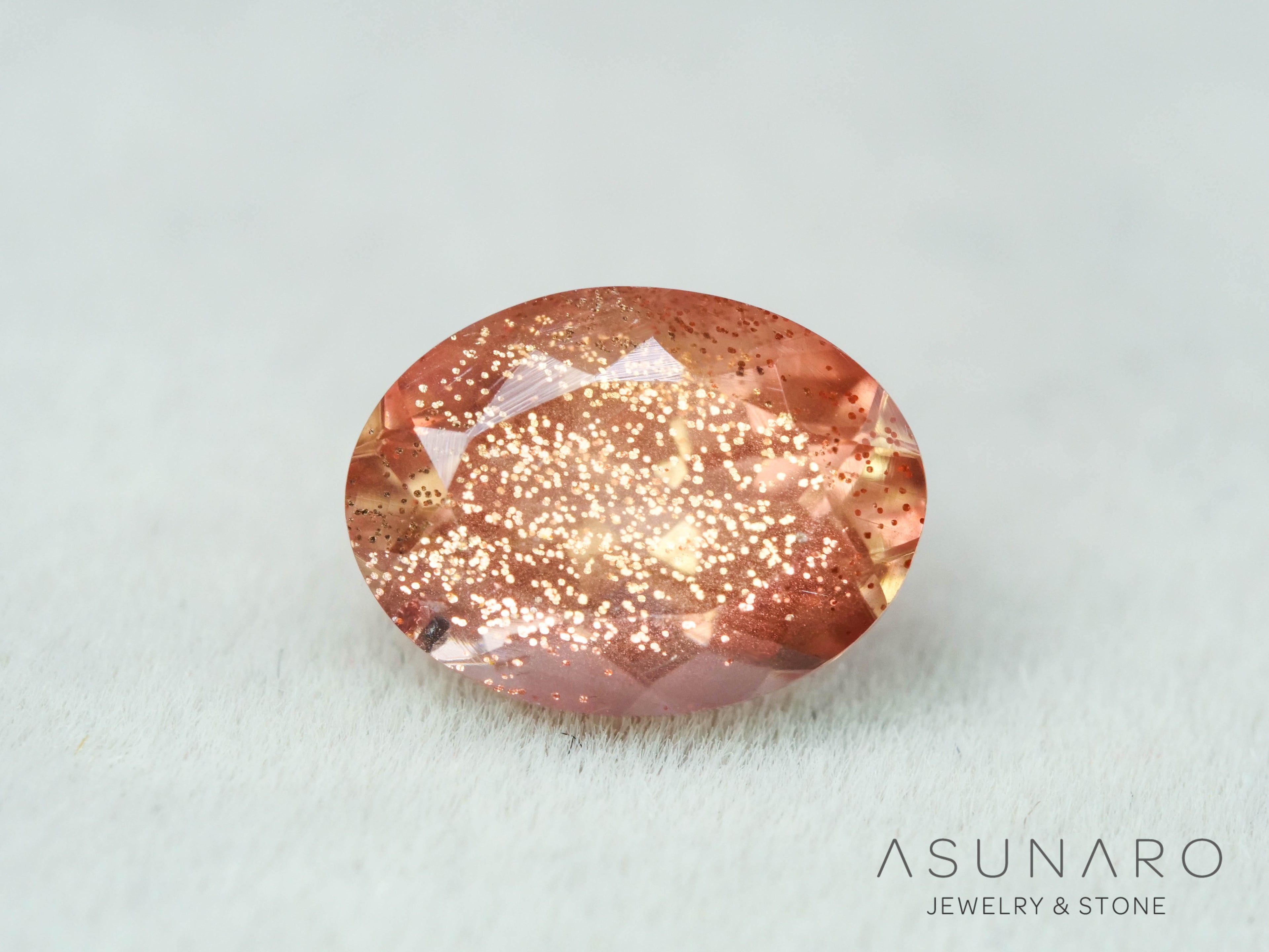 オレゴンサンストーン  オーバルカット　 アメリカ産 　1.17ct【251017-3192】