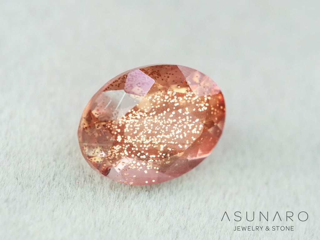 オレゴンサンストーン  オーバルカット　 アメリカ産 　1.17ct【251017-3192】