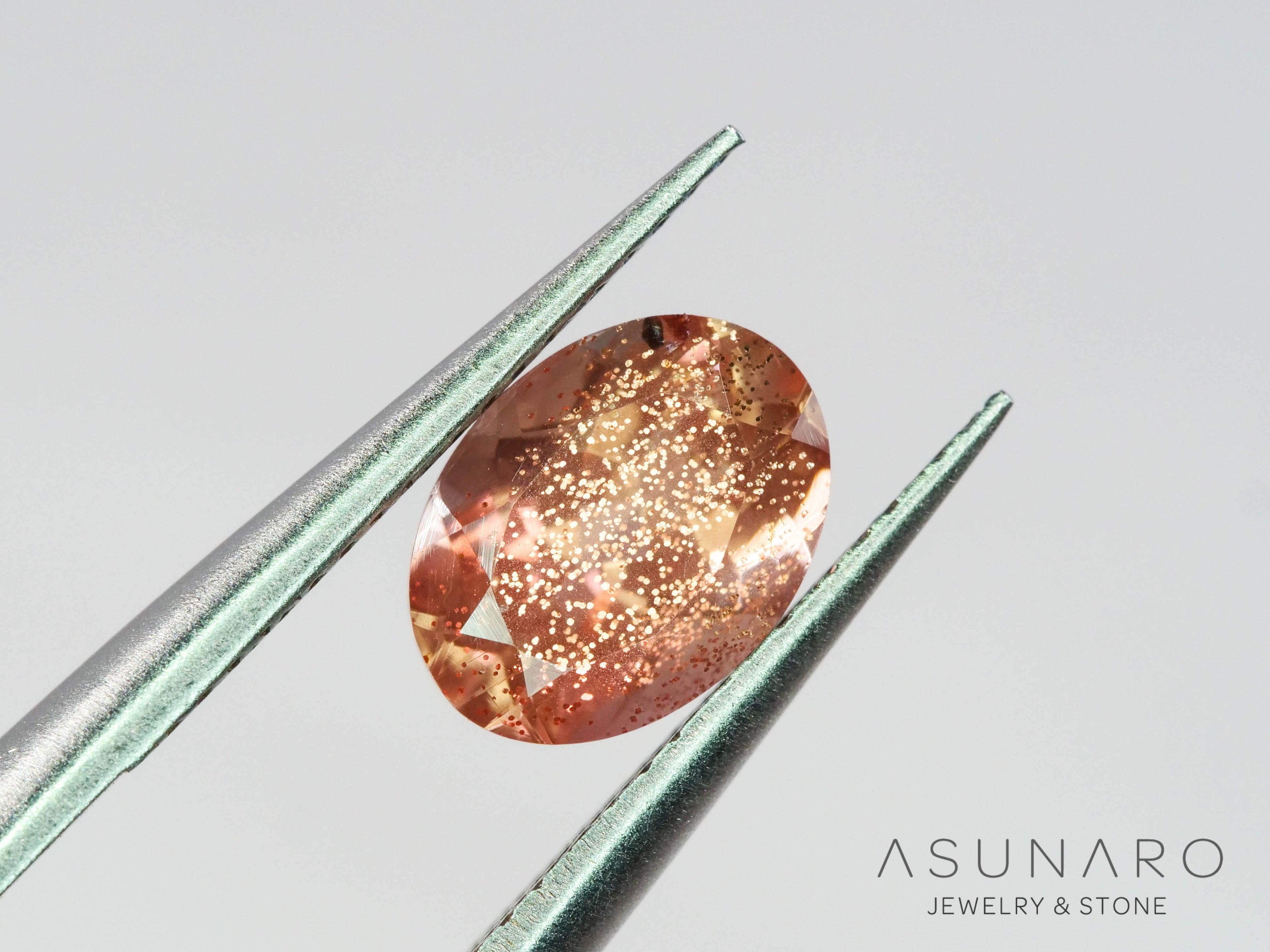 オレゴンサンストーン  オーバルカット　 アメリカ産 　1.17ct【251017-3192】