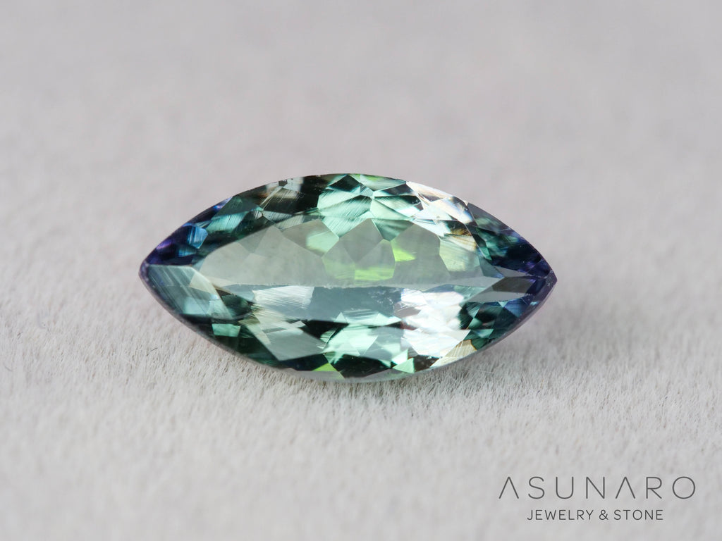 パーティーカラーゾイサイト（タンザナイト）マーキスカット　タンザニア産　1.12ct【251107-3120】